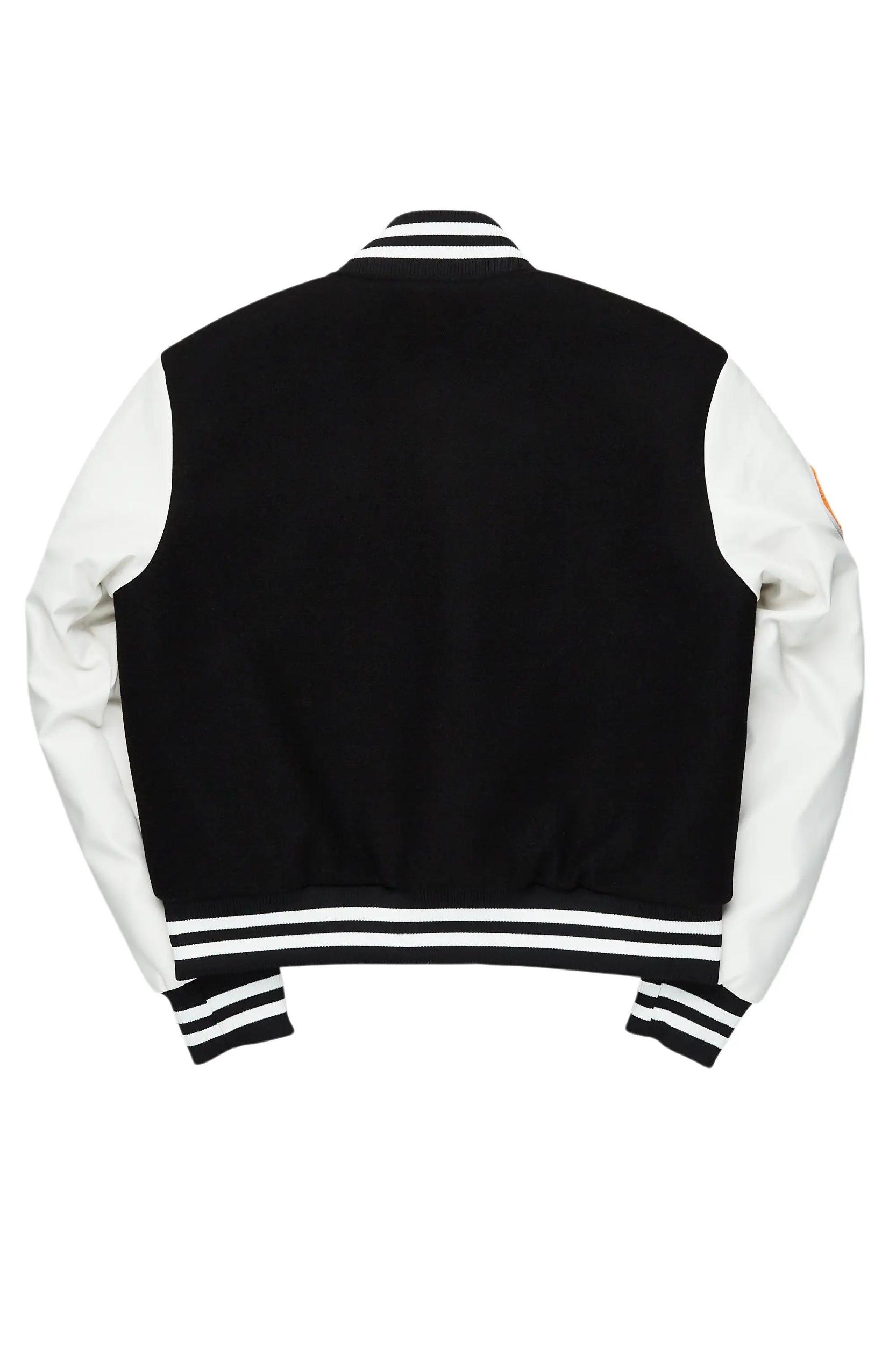 Rosalind Black Oversized Varsity Jacket Female Product Image