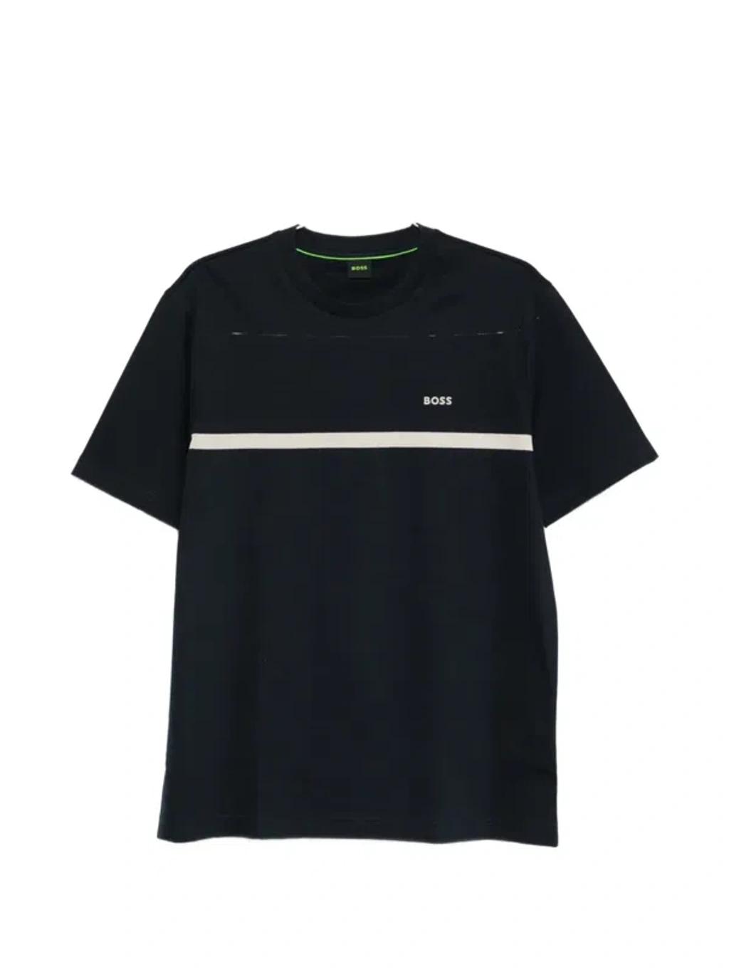 HUGO BOSS Stripe T-shirt In Blue Product Image