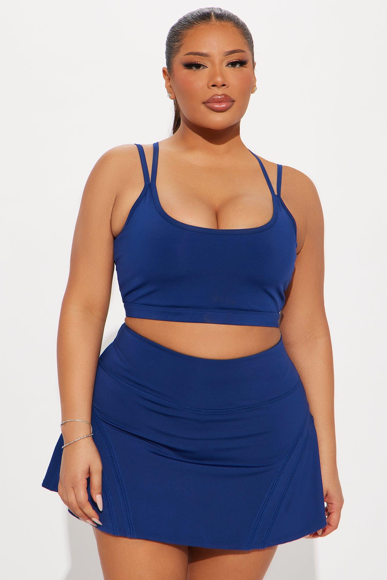 Playing Doubles Elevate Sports Bra - Midnight Blue Product Image