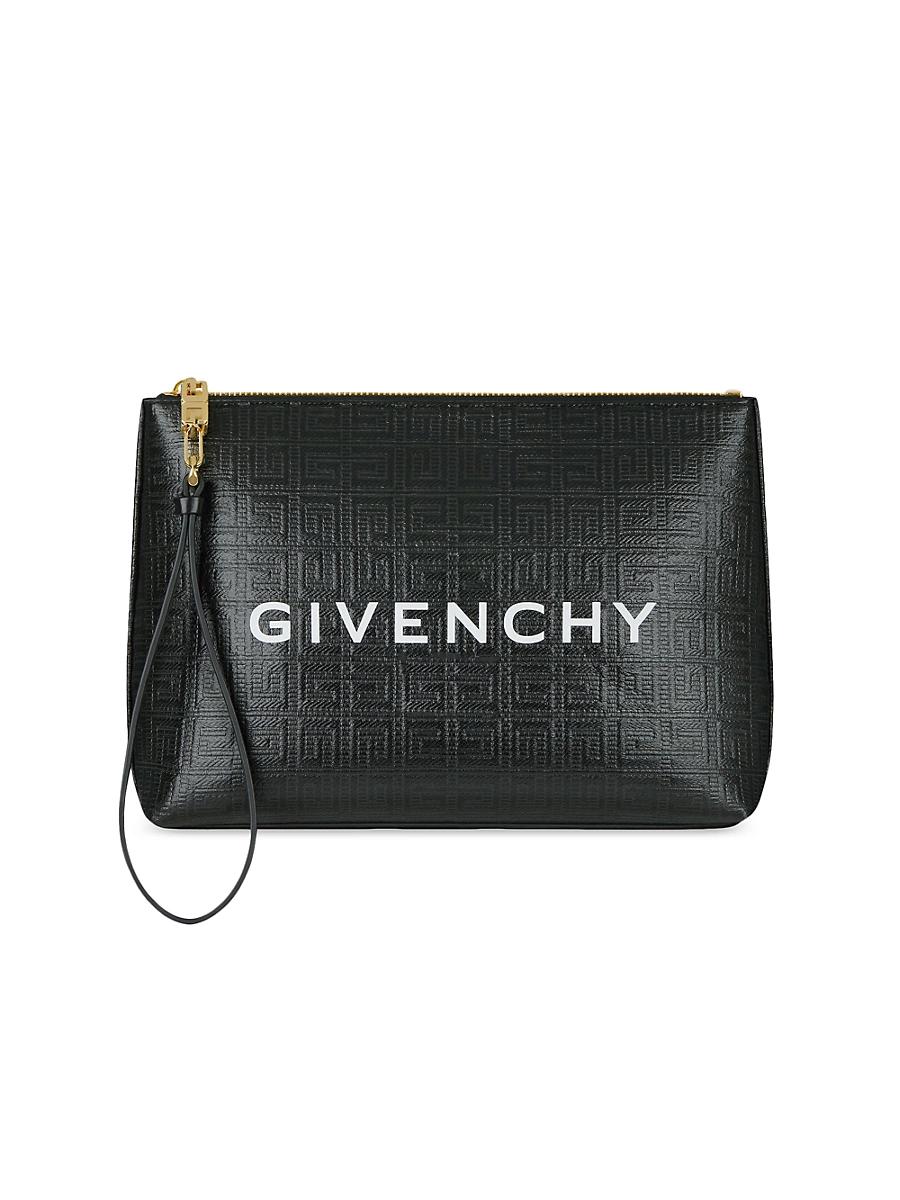 Womens Large Pouch In 4G Coated Canvas Product Image