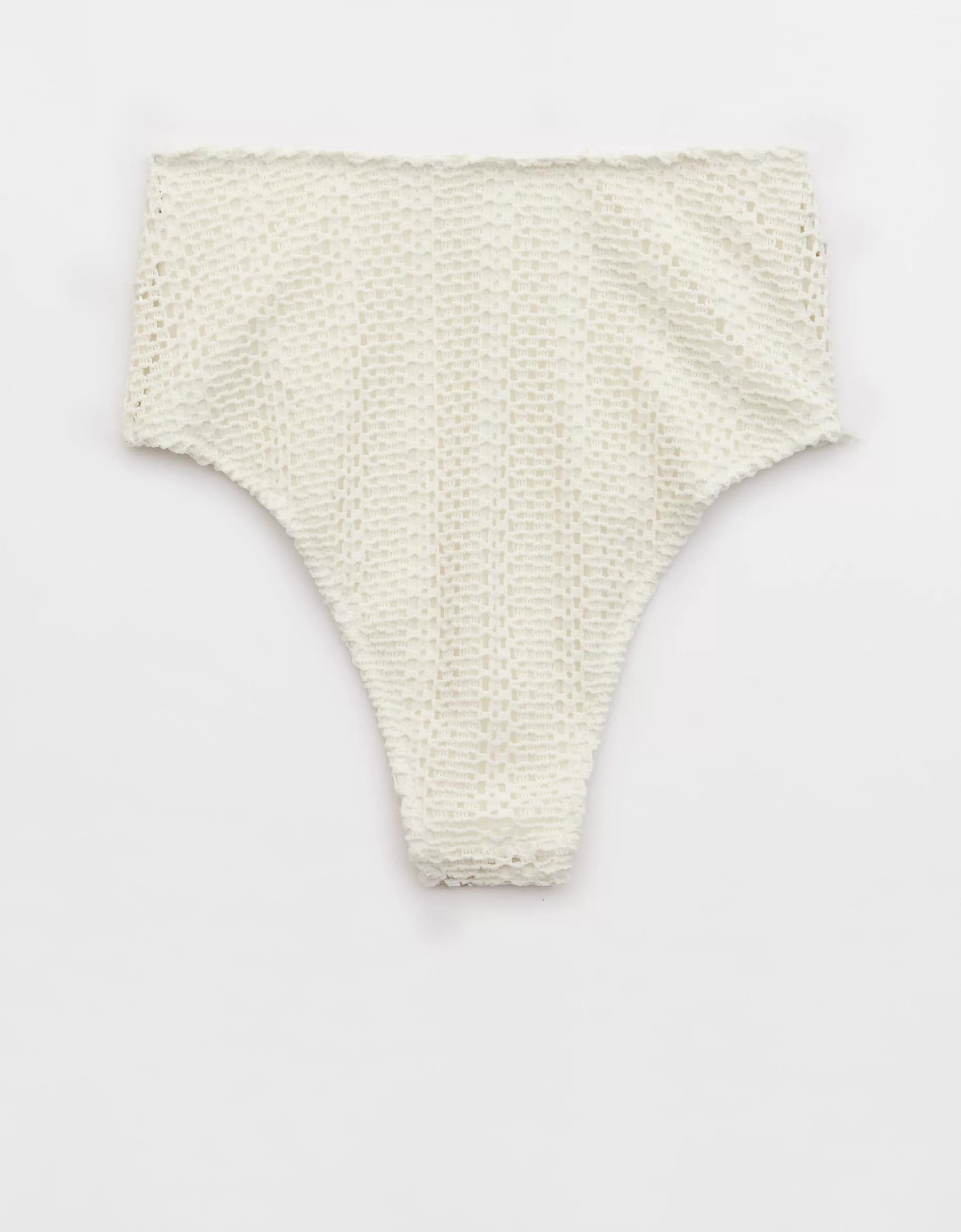 Aerie The Cheeks Cloudweave Crochet Bikini Bottom Product Image