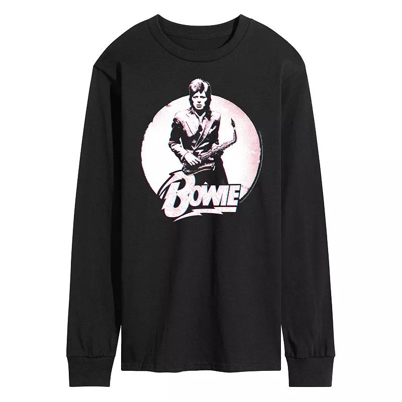 Men's David Bowie Distressed Long Sleeve Tee,  Product Image