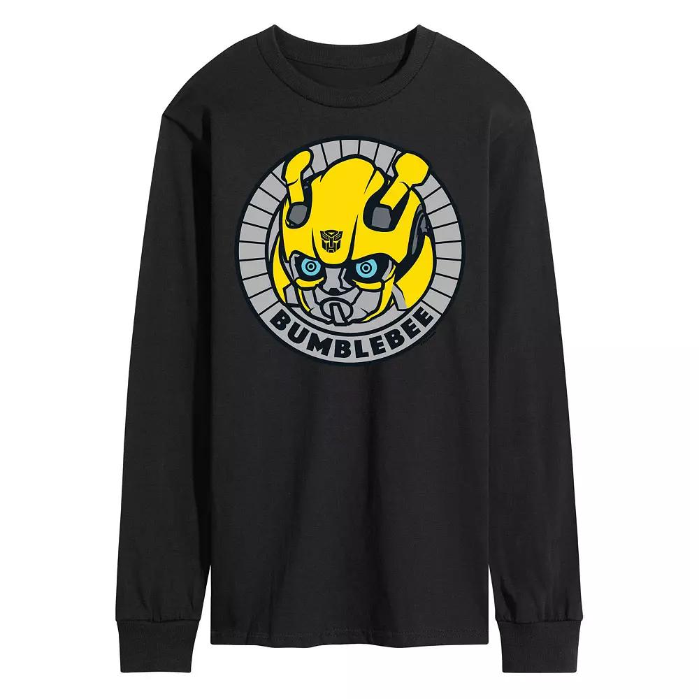 Men's Transformers Bumblebee Badge Long Sleeve Graphic Tee,  Product Image