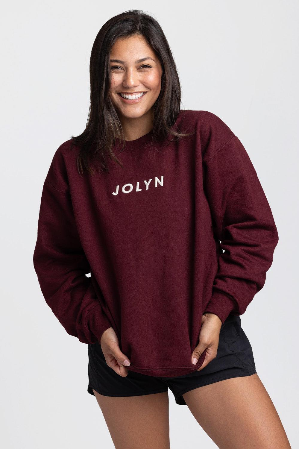 Roxanne Oversized Fleece Crewneck - JOLYN Heart Product Image