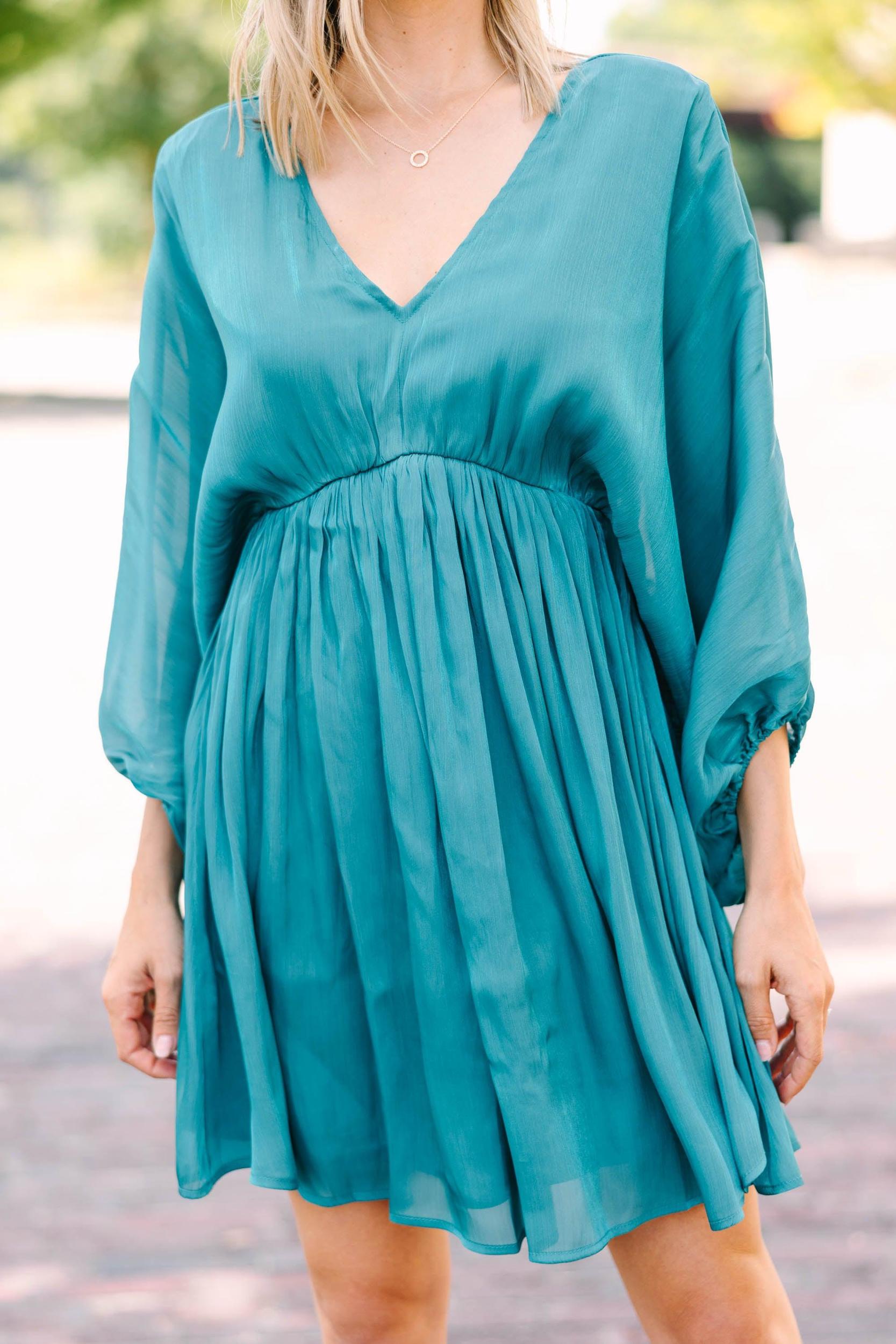 Make Your Day Emerald Green Babydoll Dress Female Product Image