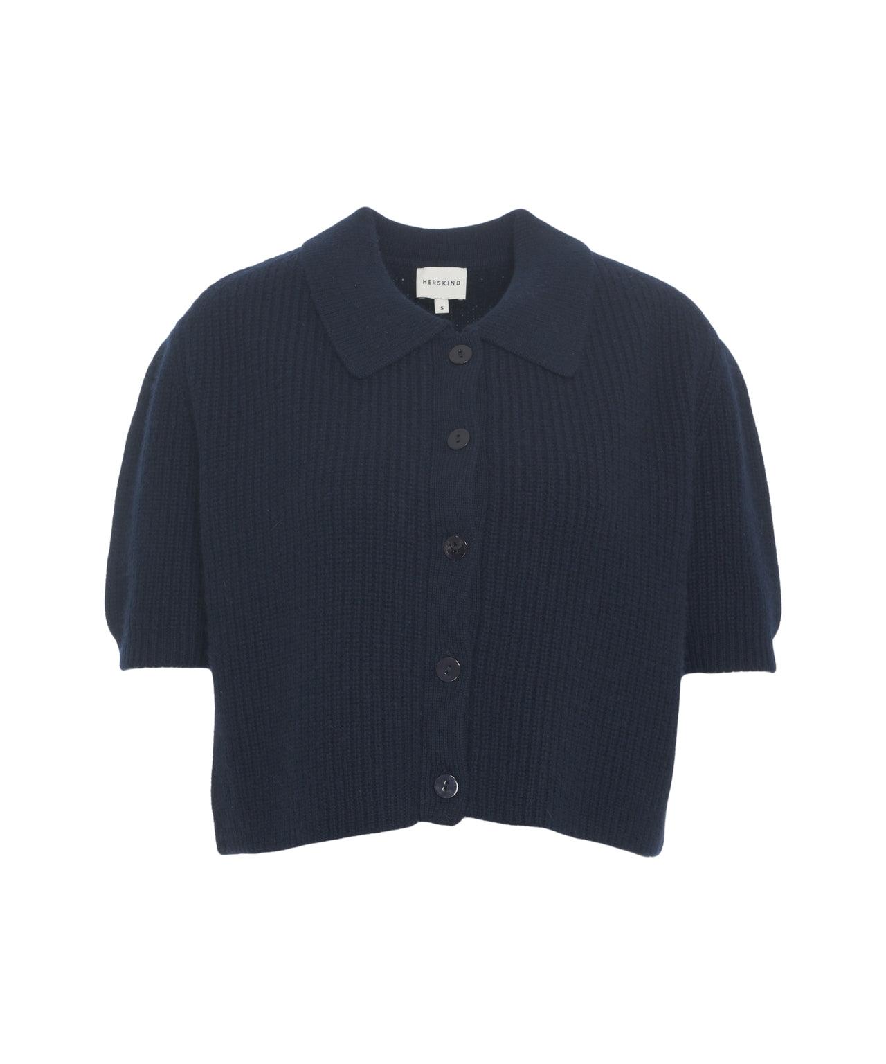 Cardigan with collar Product Image