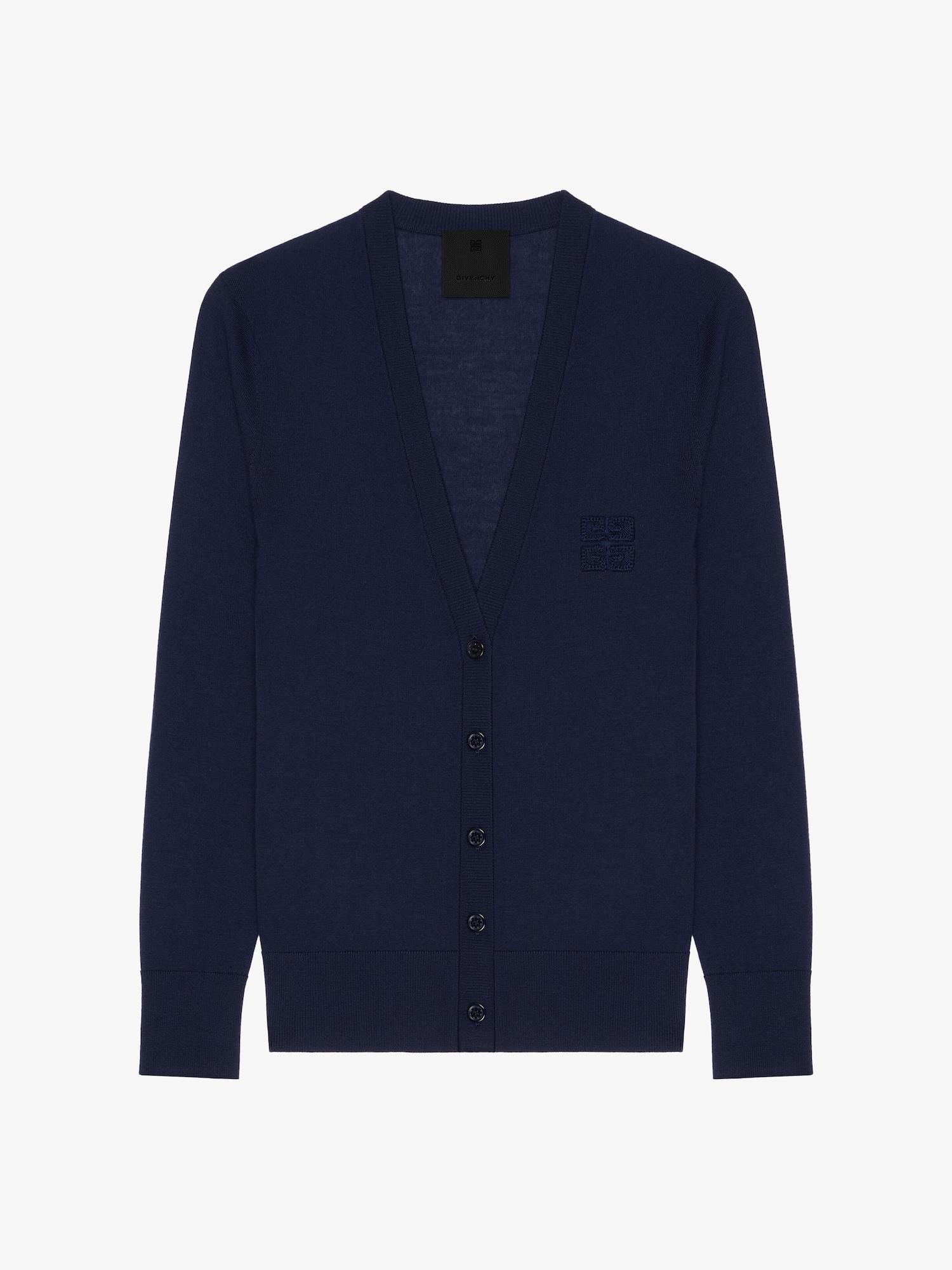 Slim fit cardigan in cashmere and silk Product Image