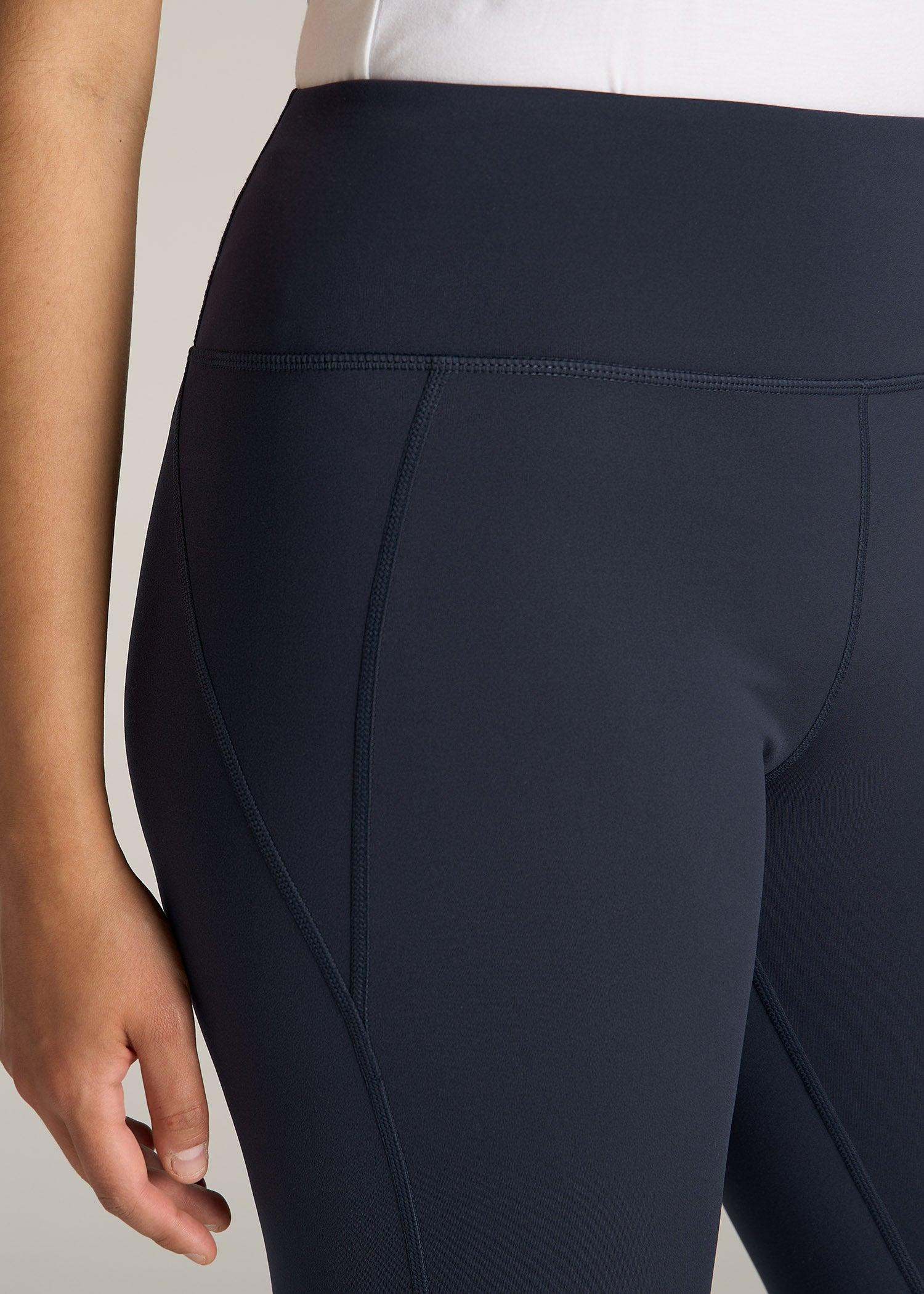 Fleece-Lined Leggings for Tall Women in Navy Female Product Image