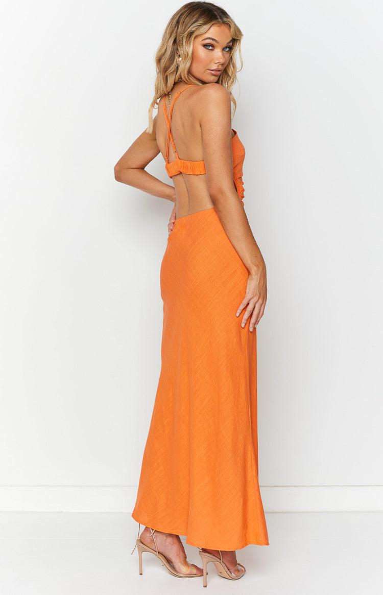 Lene Orange Maxi Dress Product Image