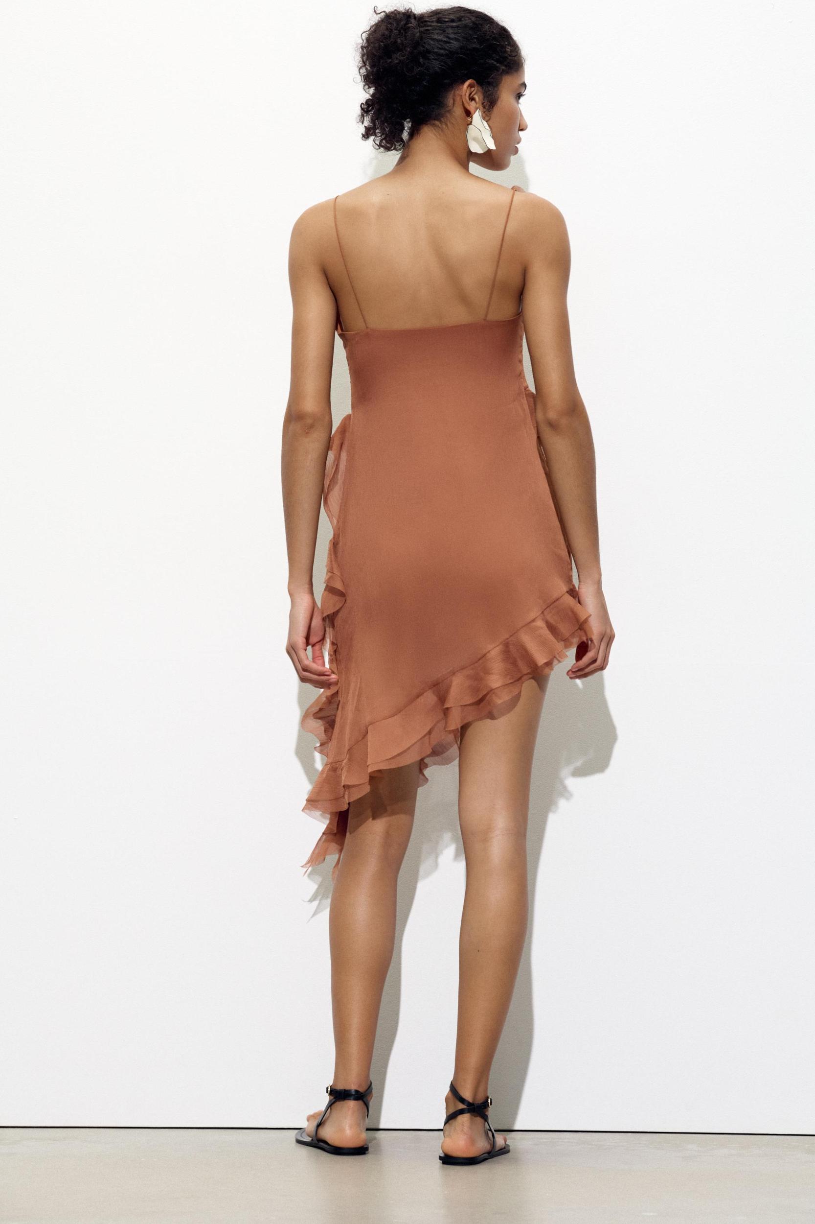 ASYMMETRICAL DRESS WITH RUFFLES Product Image