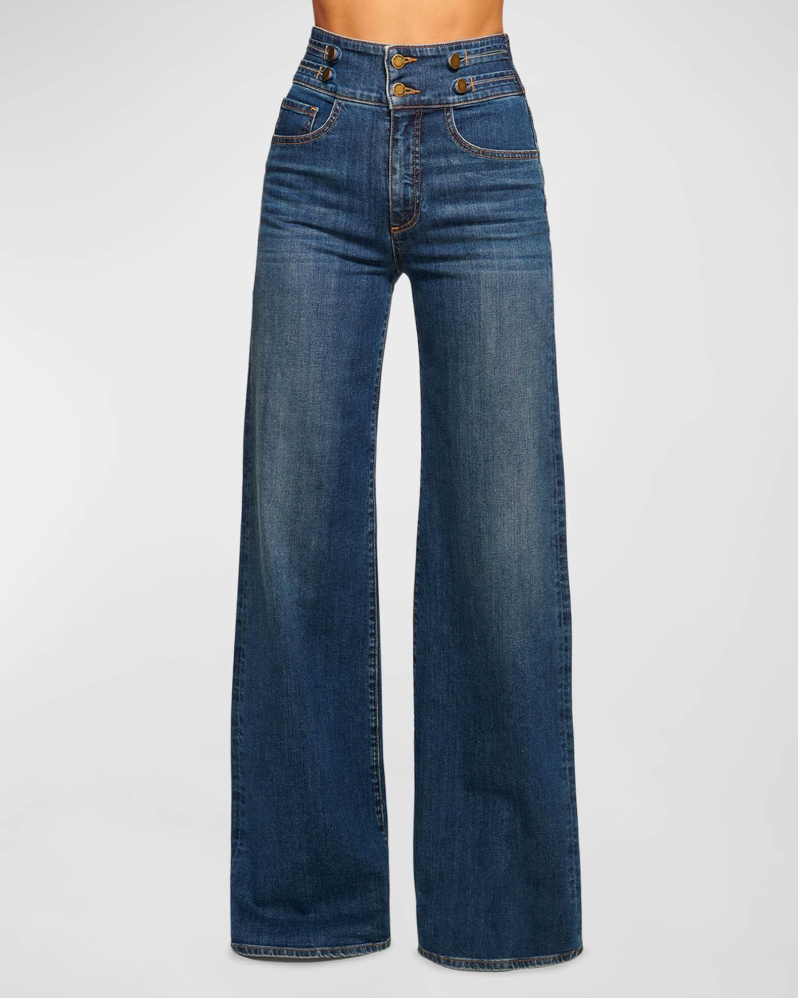 Liv High-Rise Wide-Leg Jeans Product Image