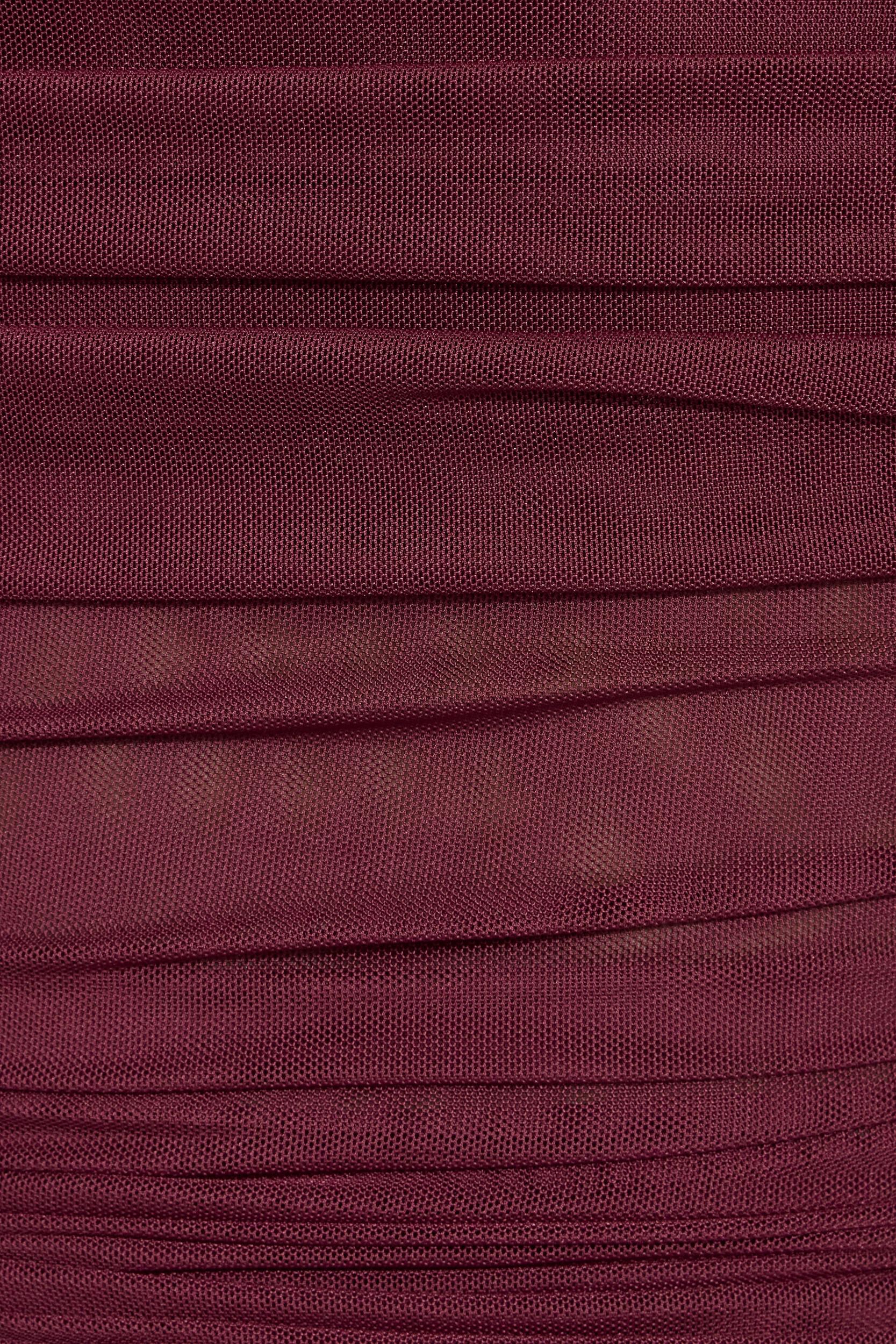 Mesh Long Sleeve Off Shoulder Top Product Image