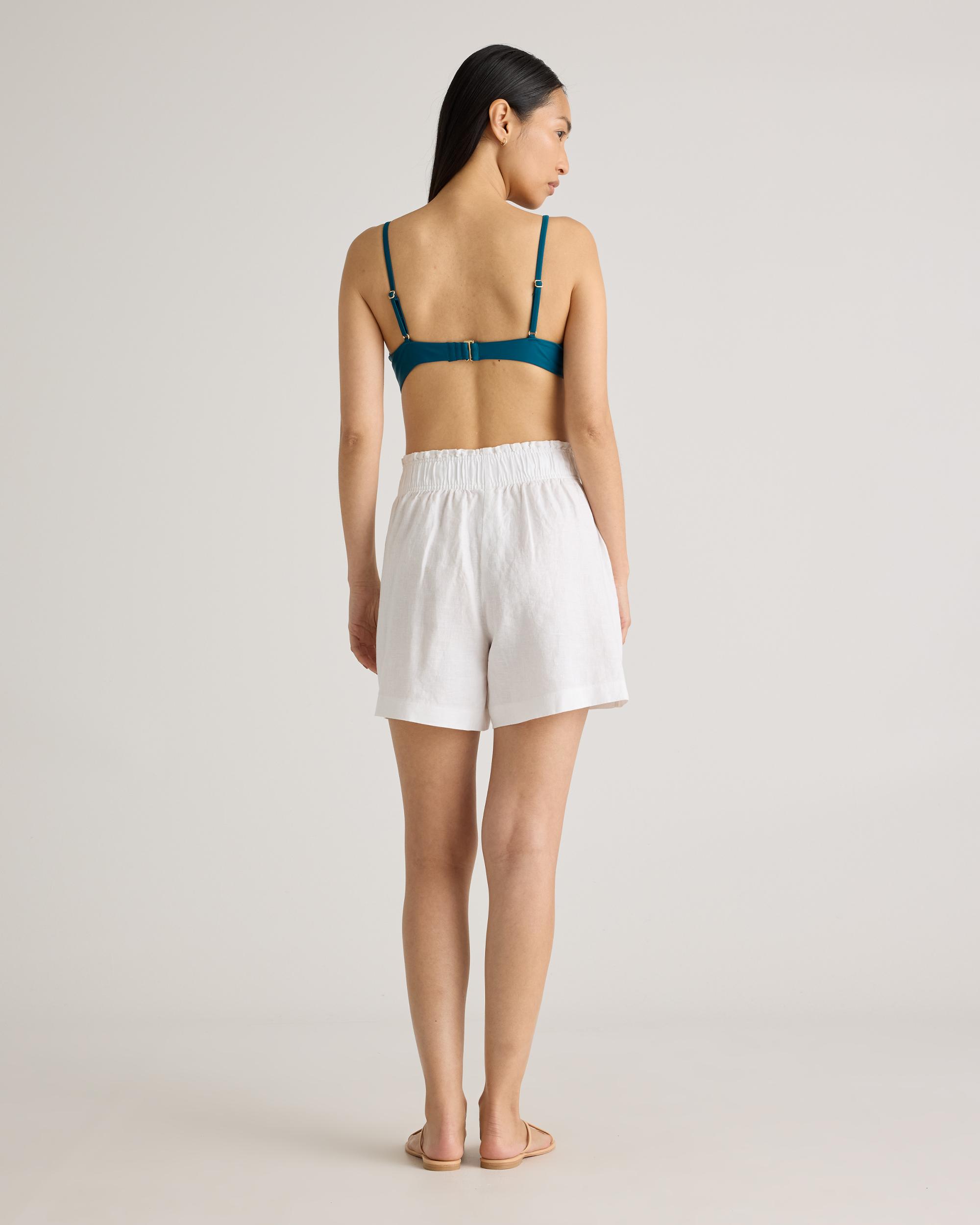 Quince | Women's 100% European Linen High Waisted Shorts Product Image