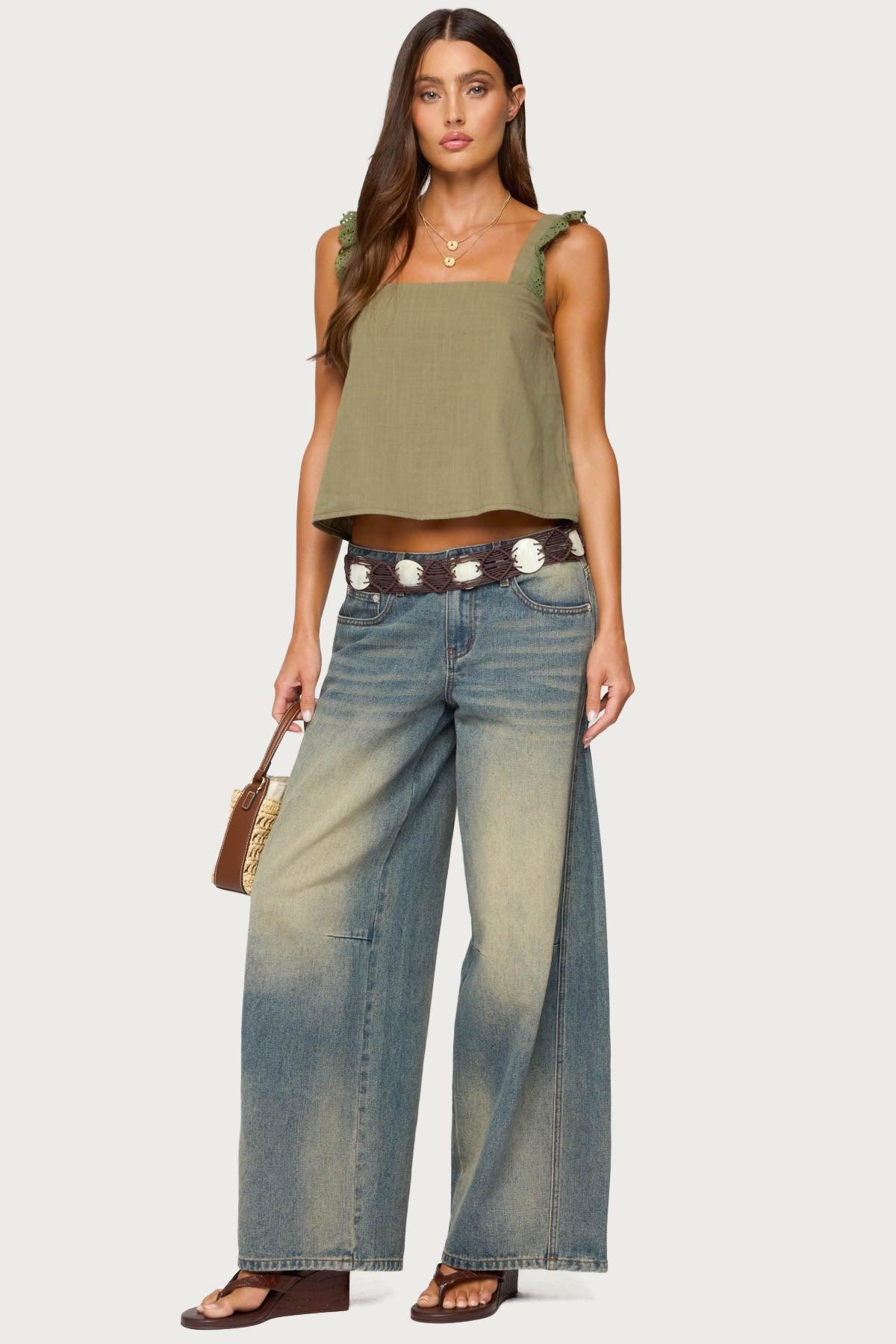 Viviana Linen Look Top Product Image