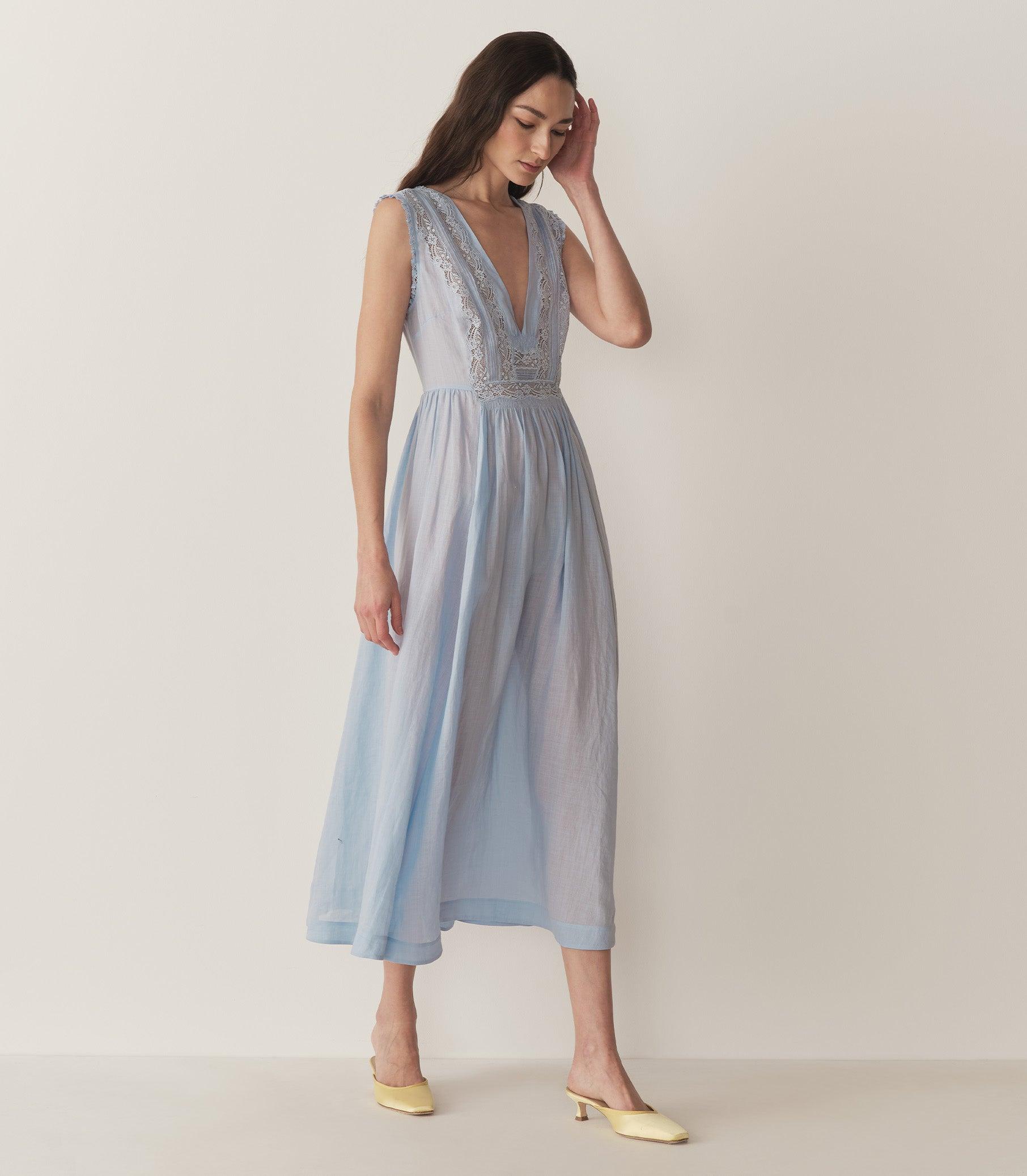 VICTORIA DRESS -- ICY BLUE Product Image