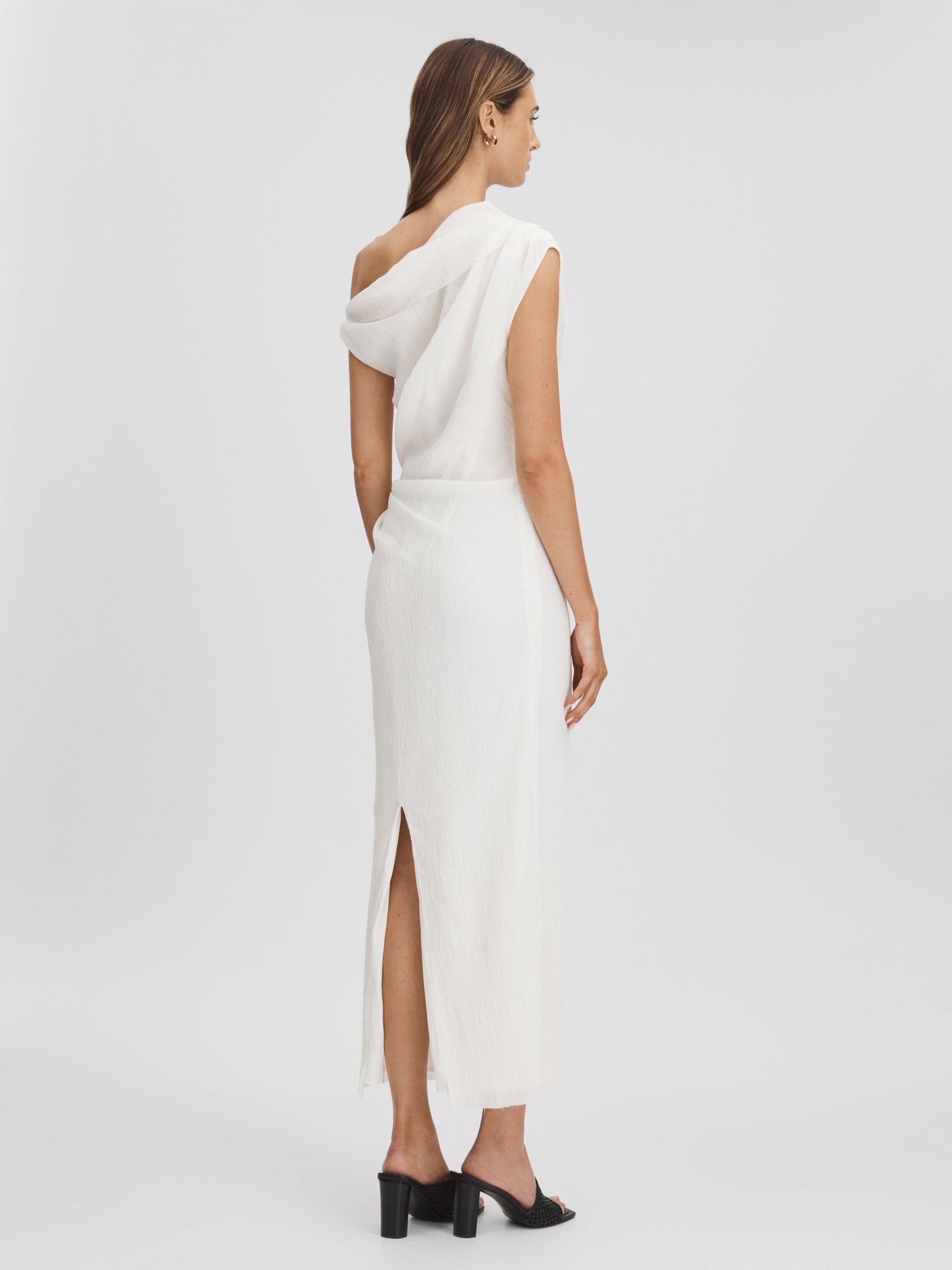 Anna Quan Textured Off-The-Shoulder Maxi Dress in White Product Image