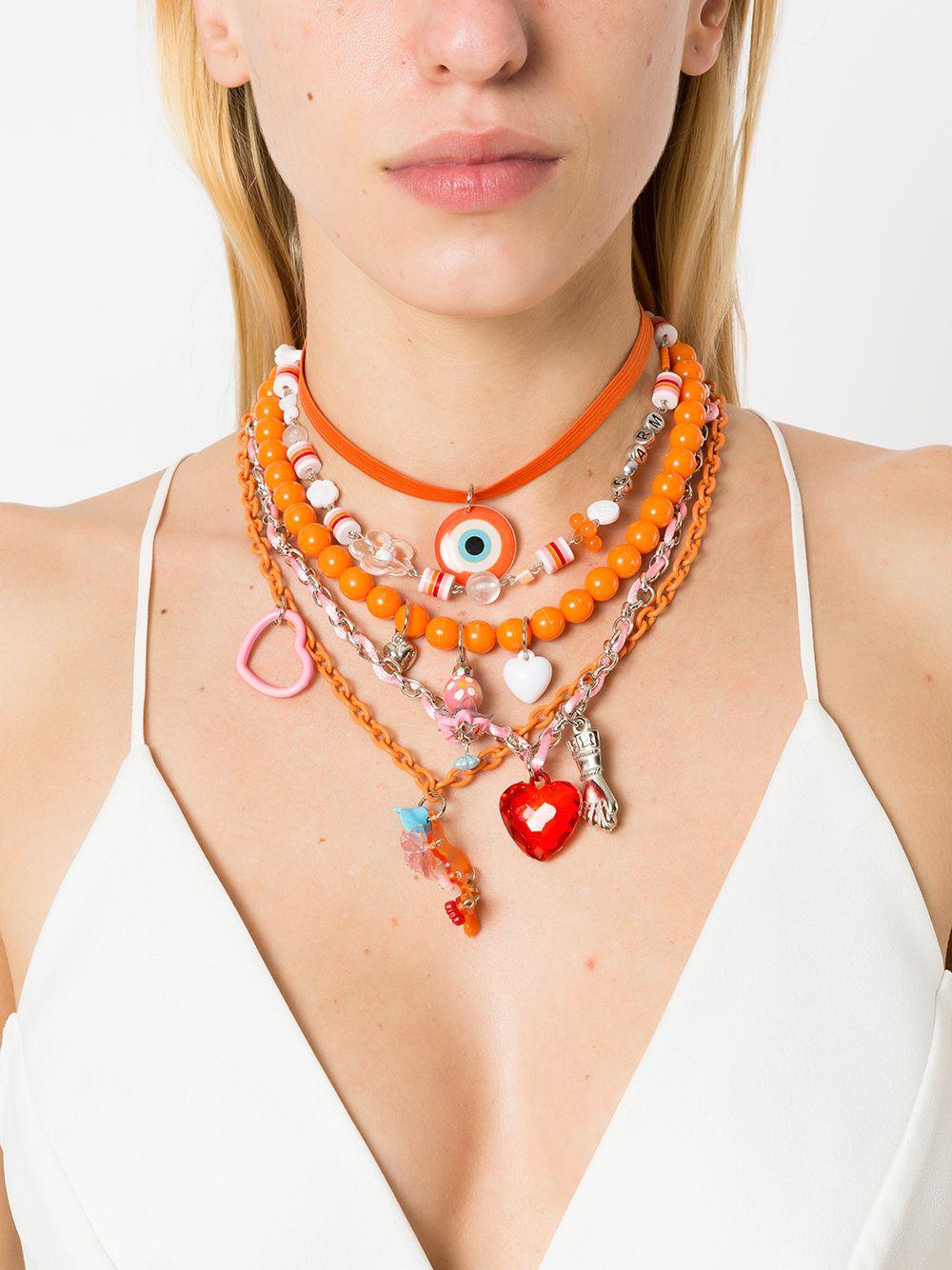 six-strand charm necklace  Product Image