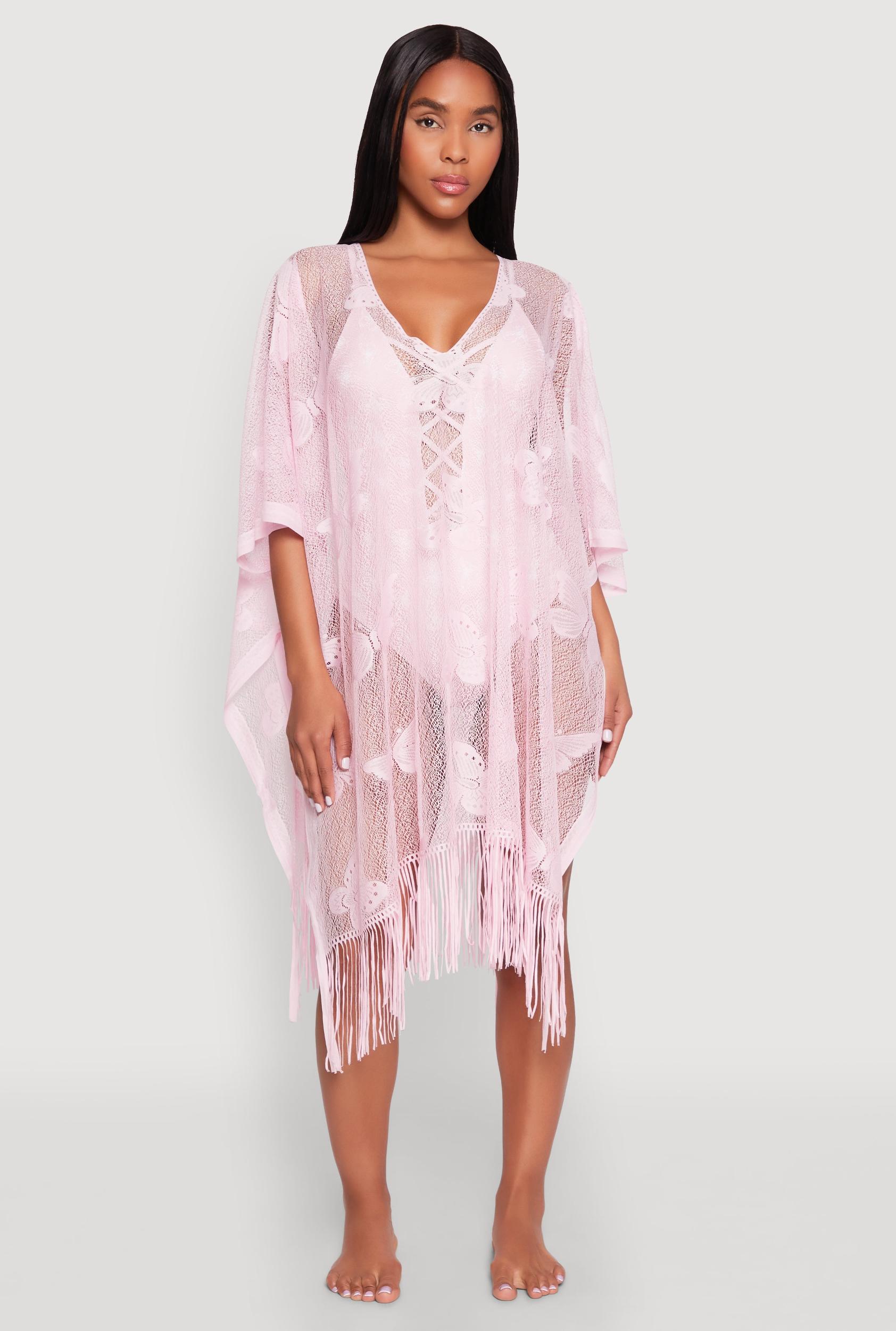 Butterfly Fringe Swim Cover Up Female Product Image