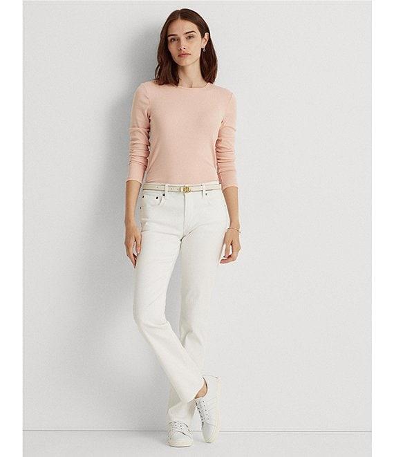 Lauren Ralph Lauren Long Sleeve Stretch Cotton T-Shirt Product Image