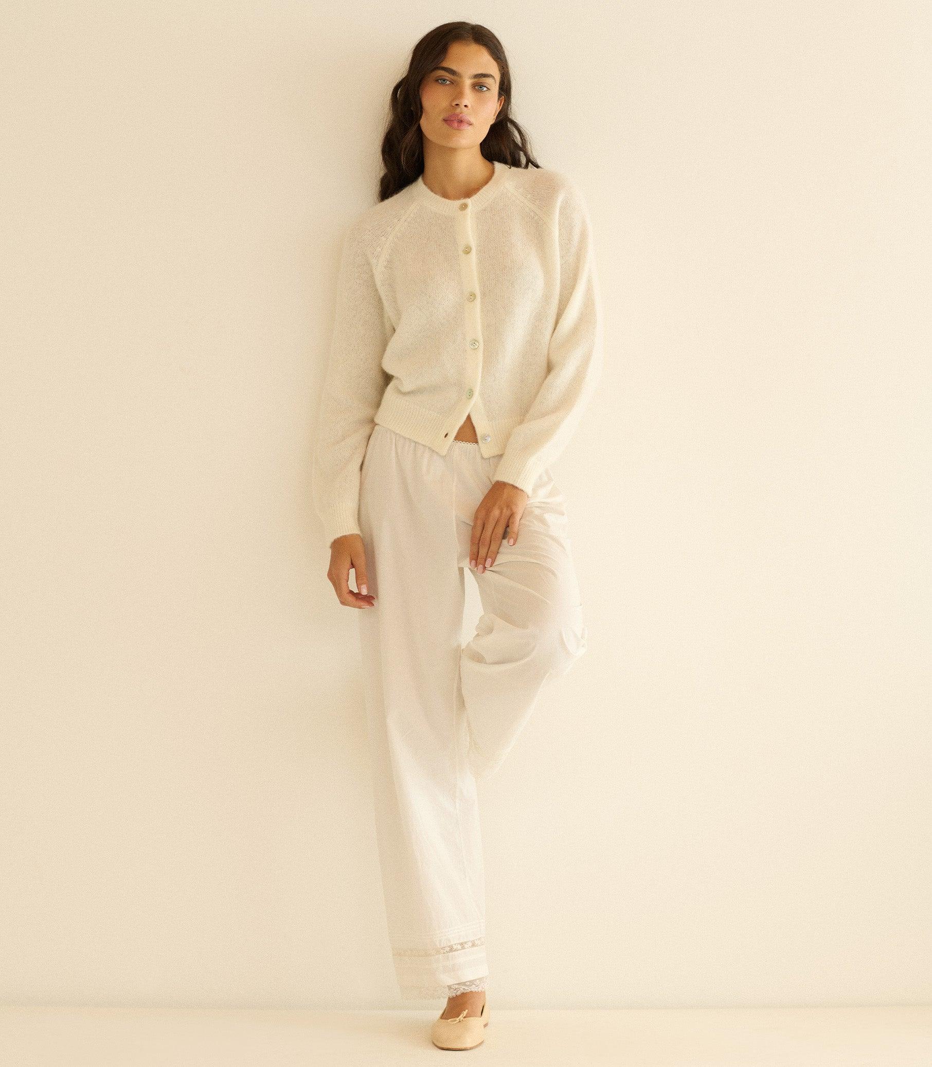 PETRA CARDIGAN -- IVORY Product Image