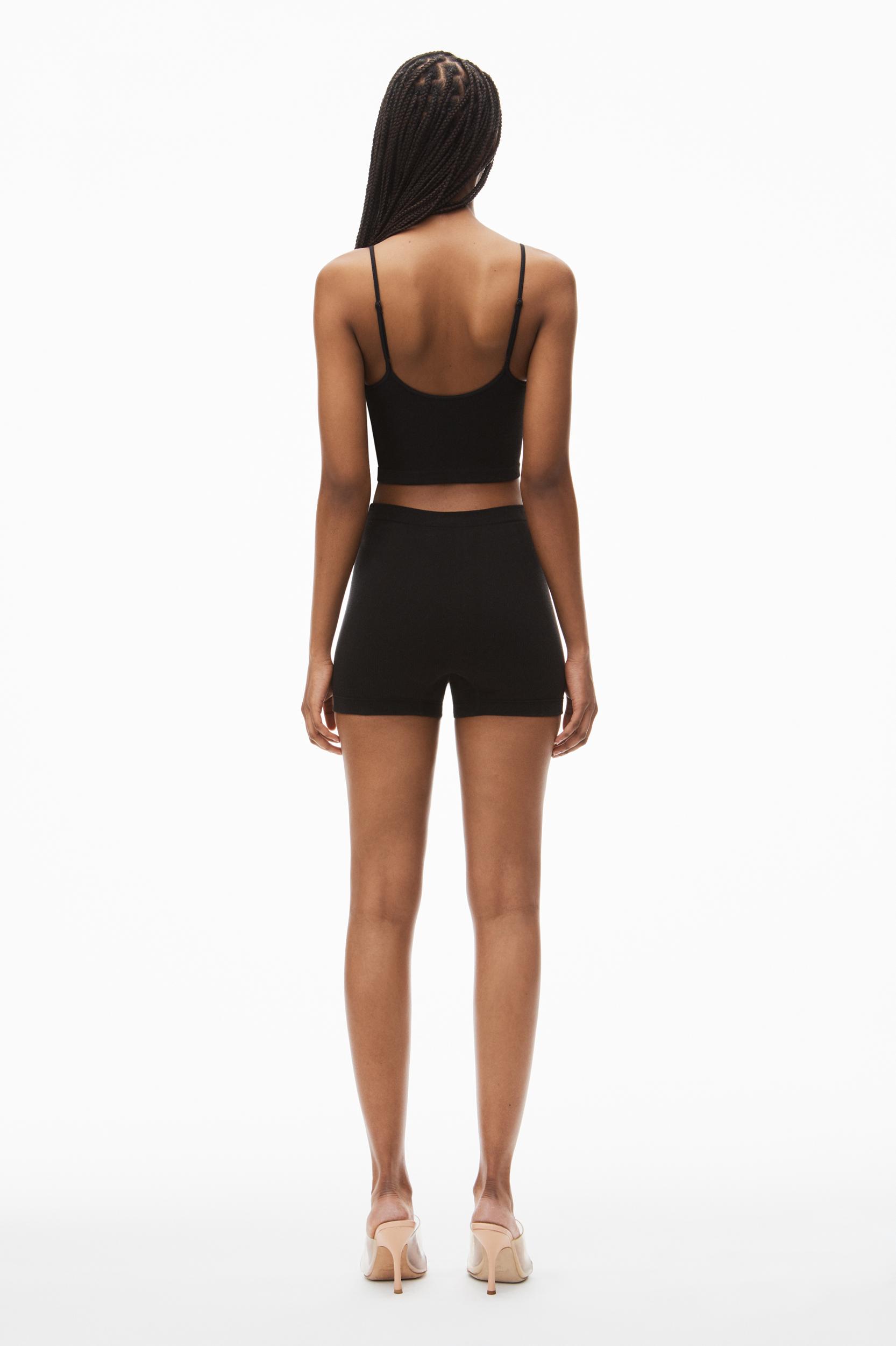 Bike Short In In Seamless Ribbed Knit Product Image