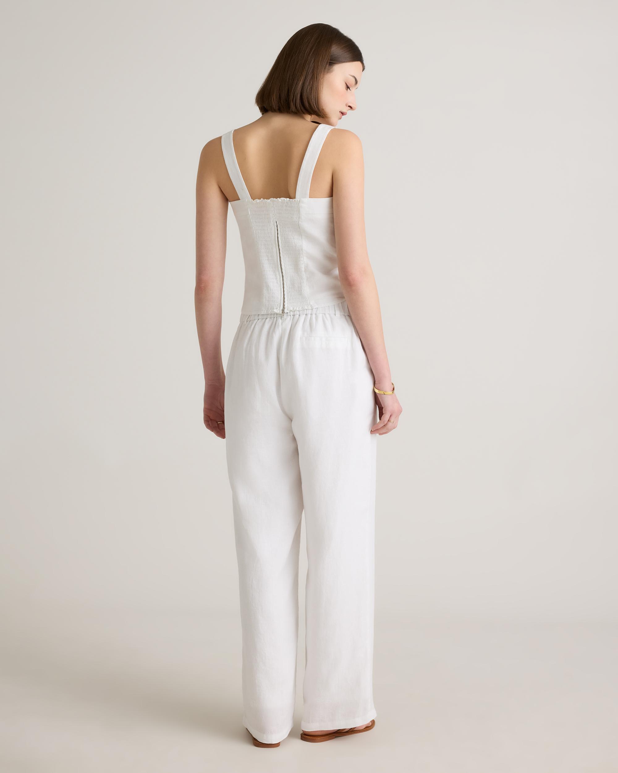 Quince | Women's 100% European Linen Pleated Trouser Product Image