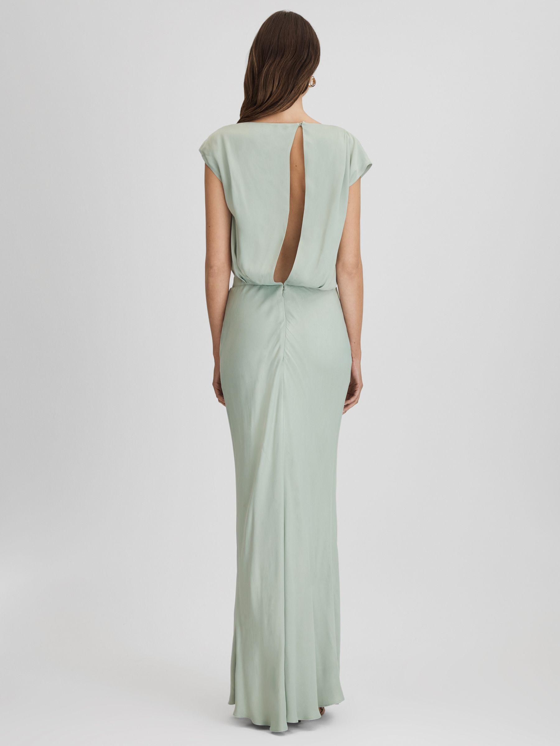 Draped Maxi Dress in Sage Product Image