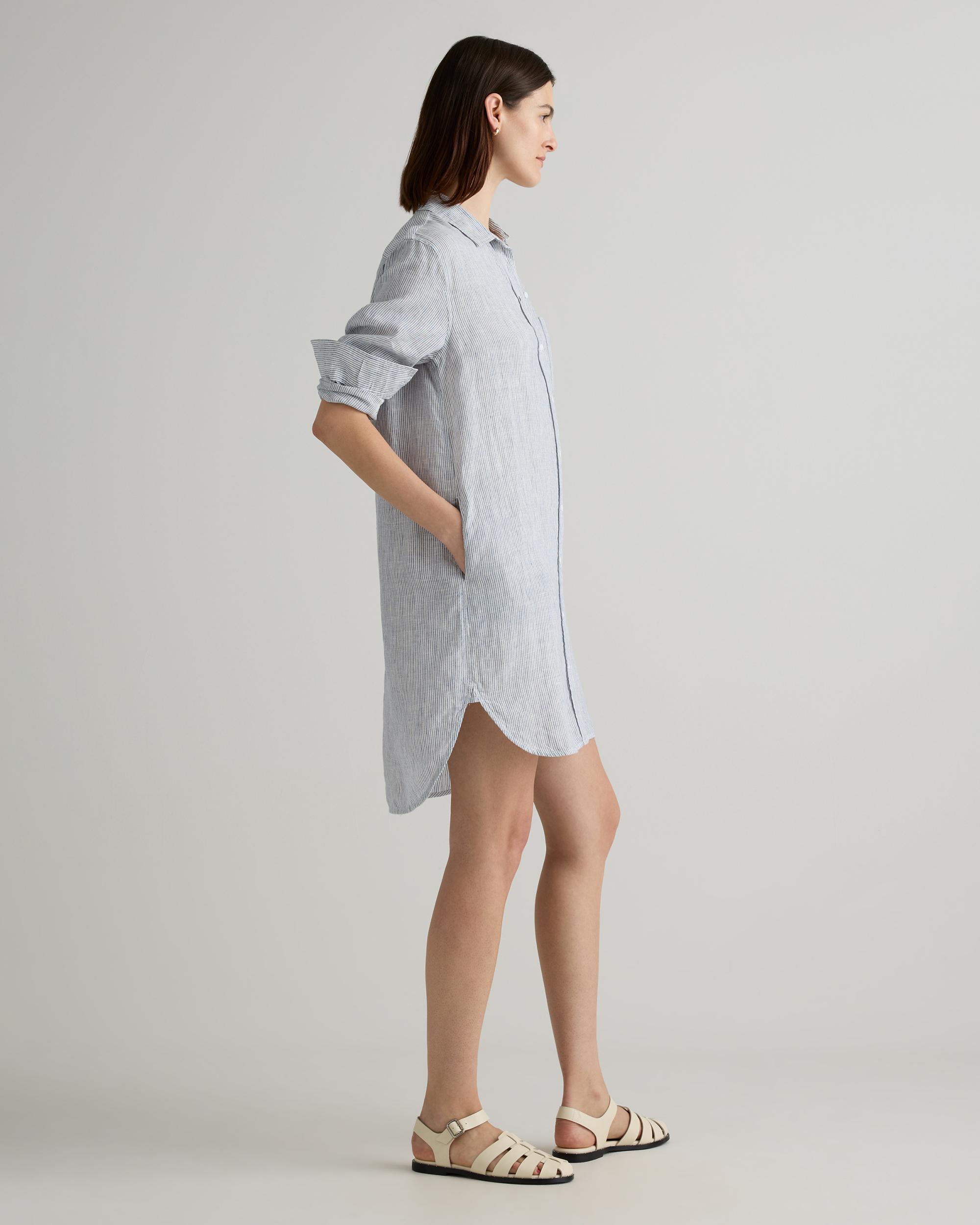 Quince | Women's 100% European Linen Shirt Dress Size XS, Organic Linen Product Image