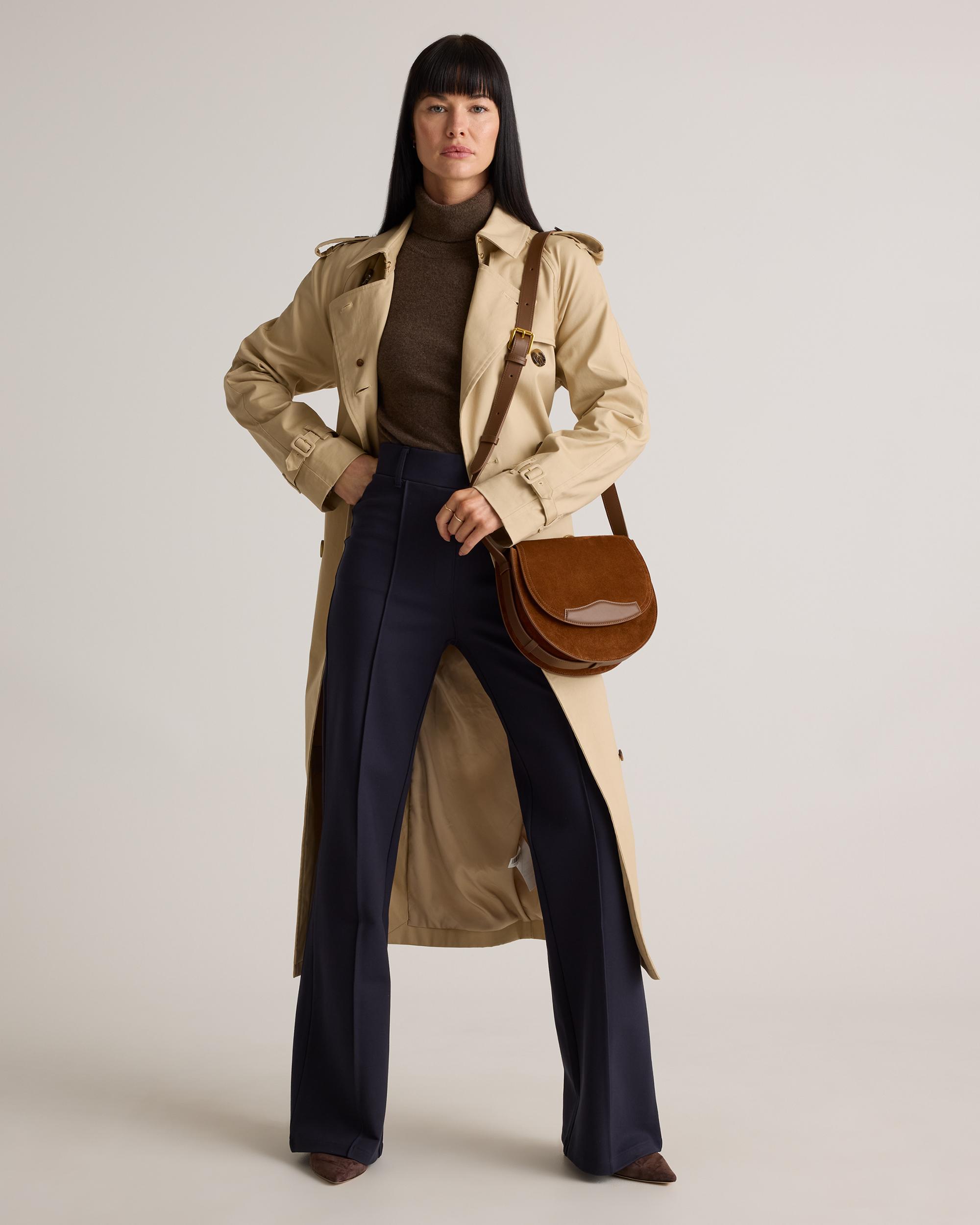 Quince | Women's Ultra-Stretch Ponte Flare Leg Pants Size XL, Rayon Product Image