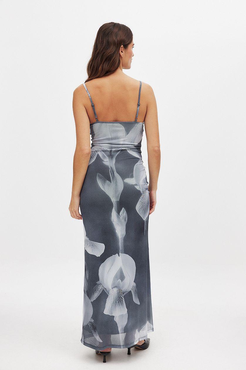 Waterfall Mesh Maxi Dress Product Image