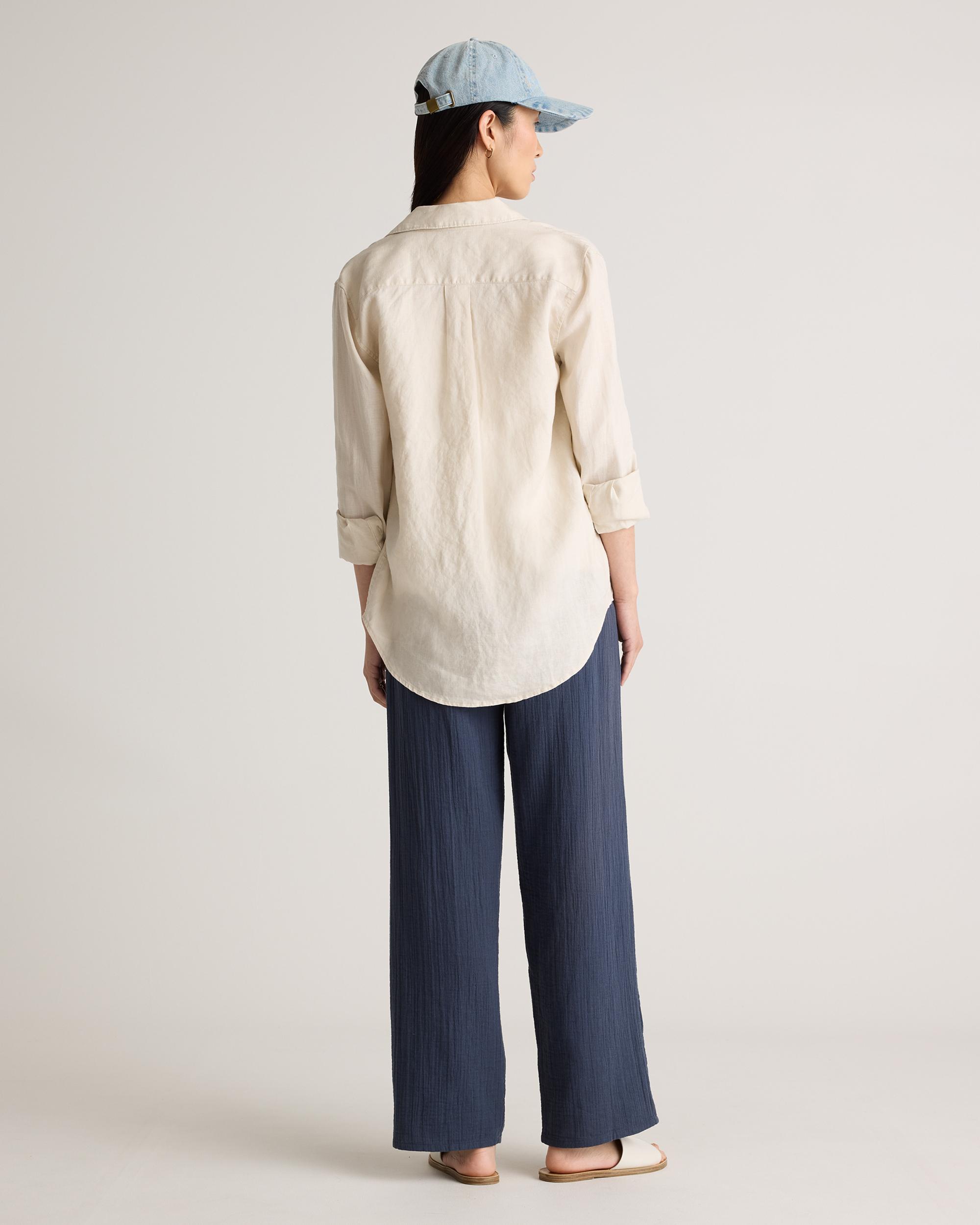 Quince | Women's Gauze Straight Leg Pants Organic Cotton Product Image