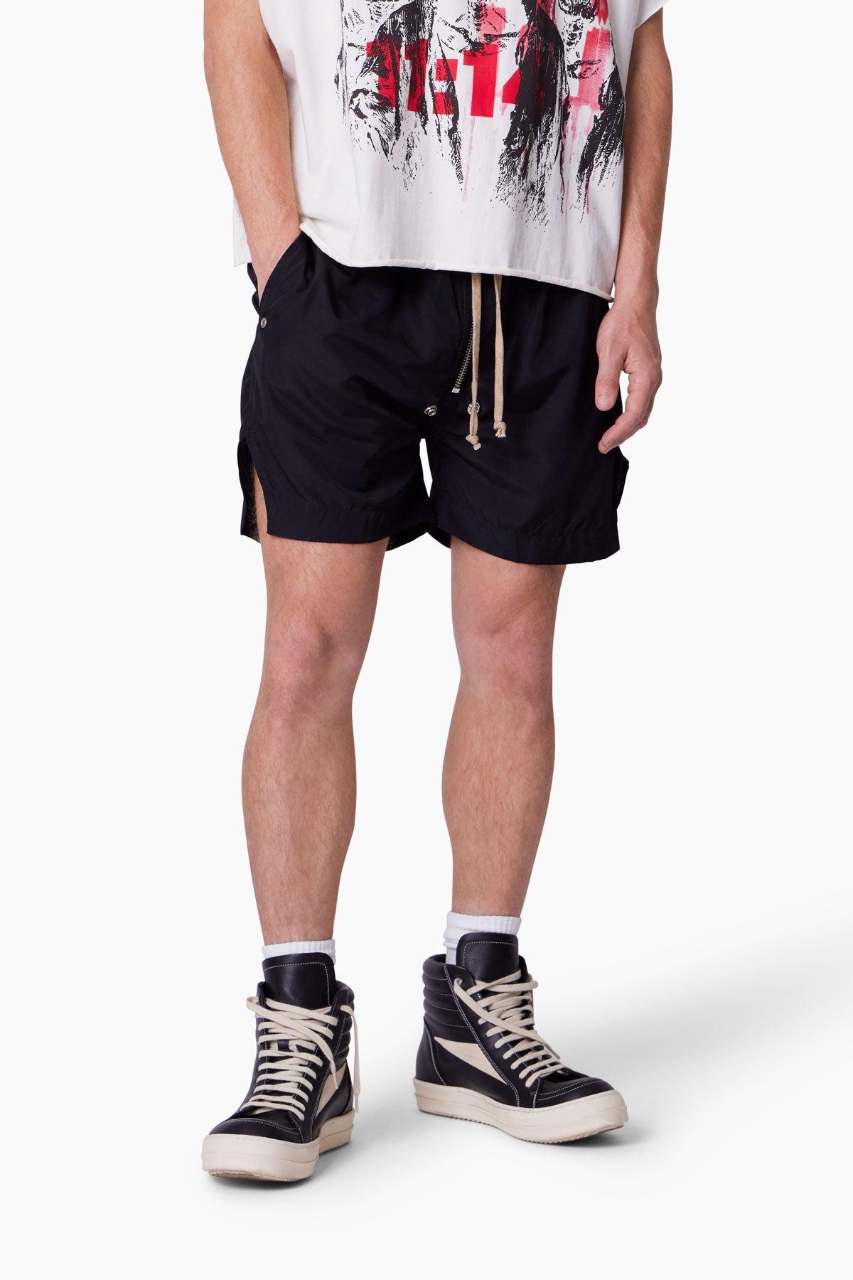 Lightweight Zippered Shorts - Black Product Image