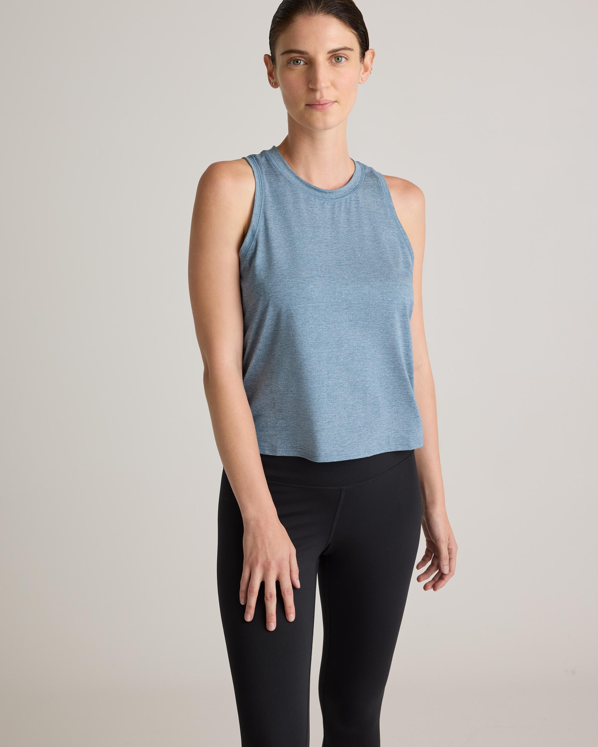 Quince | Women's Flowknit Breeze High-Neck Tank Top 100% Polyester Product Image