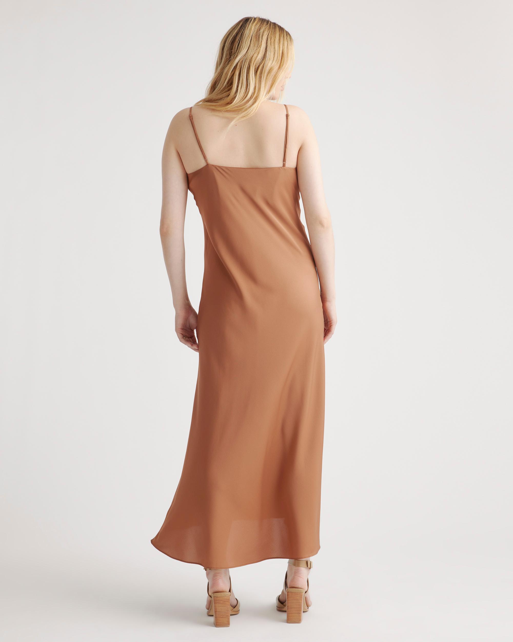 Quince | Women's Washable Stretch Silk Maternity Slip Dress Product Image