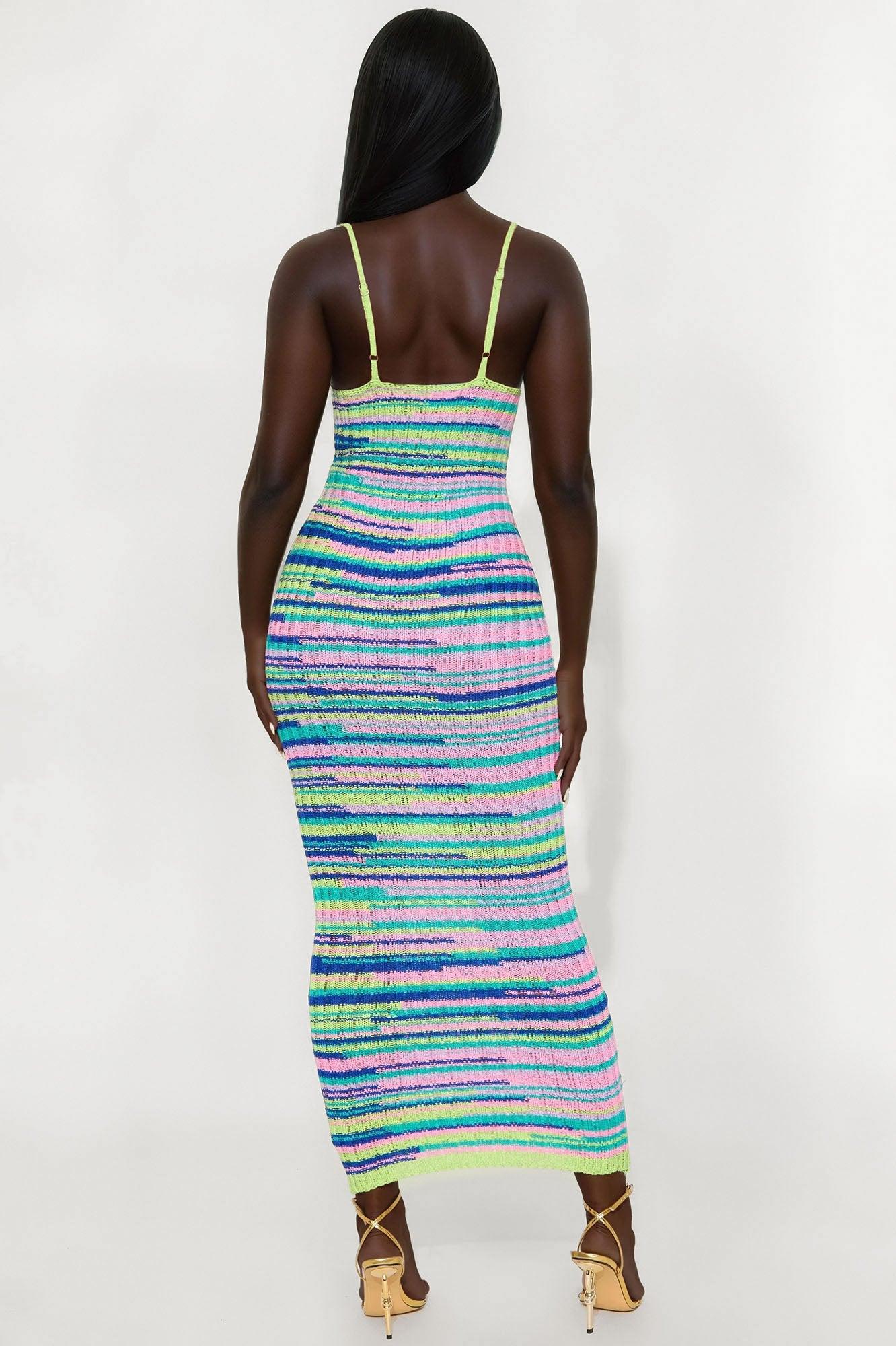 Astrid Crochet Maxi Dress - Pink/combo Female Product Image