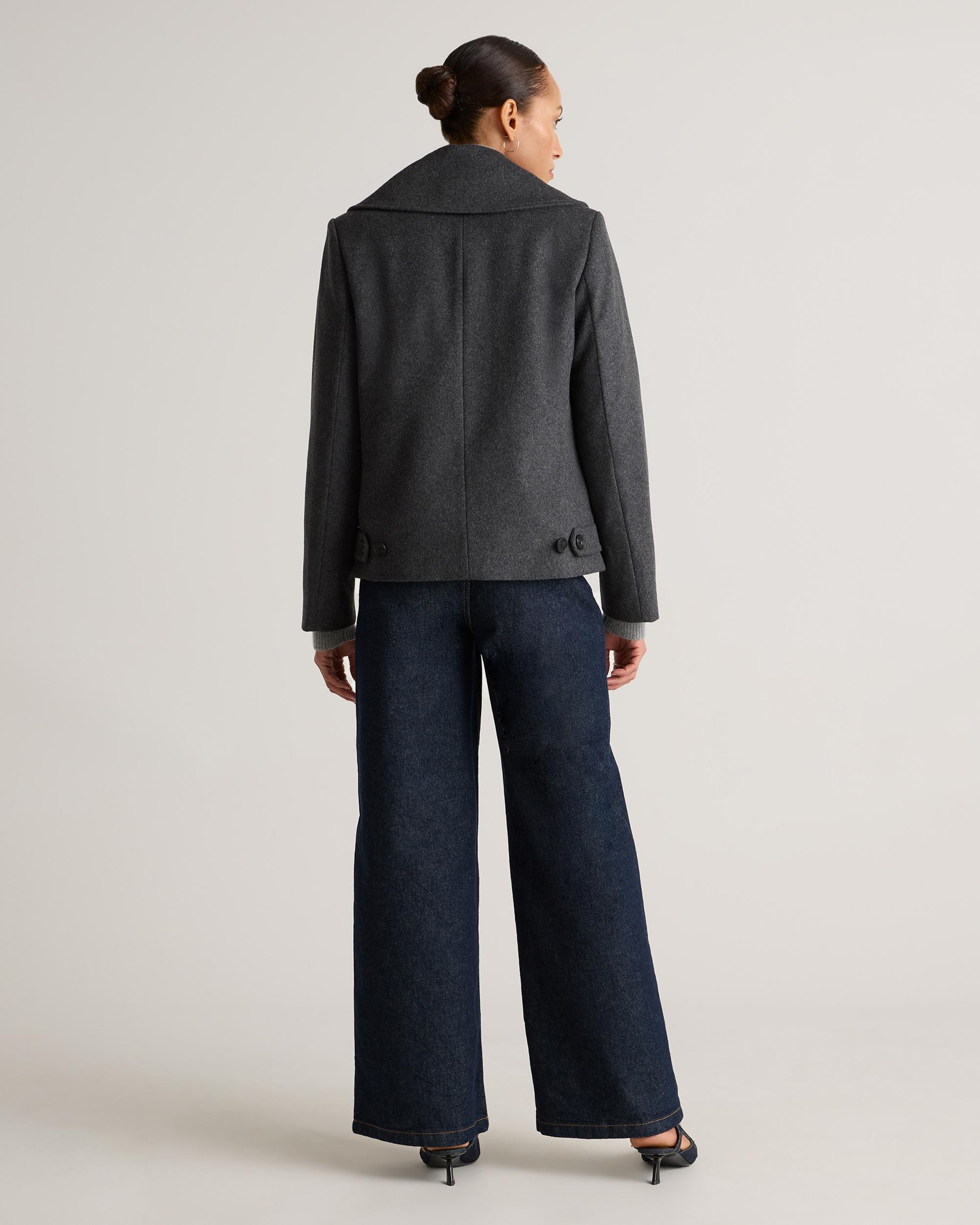 Quince | Women's Italian Wool Short Peacoat Size XS, Wool/Nylon Product Image