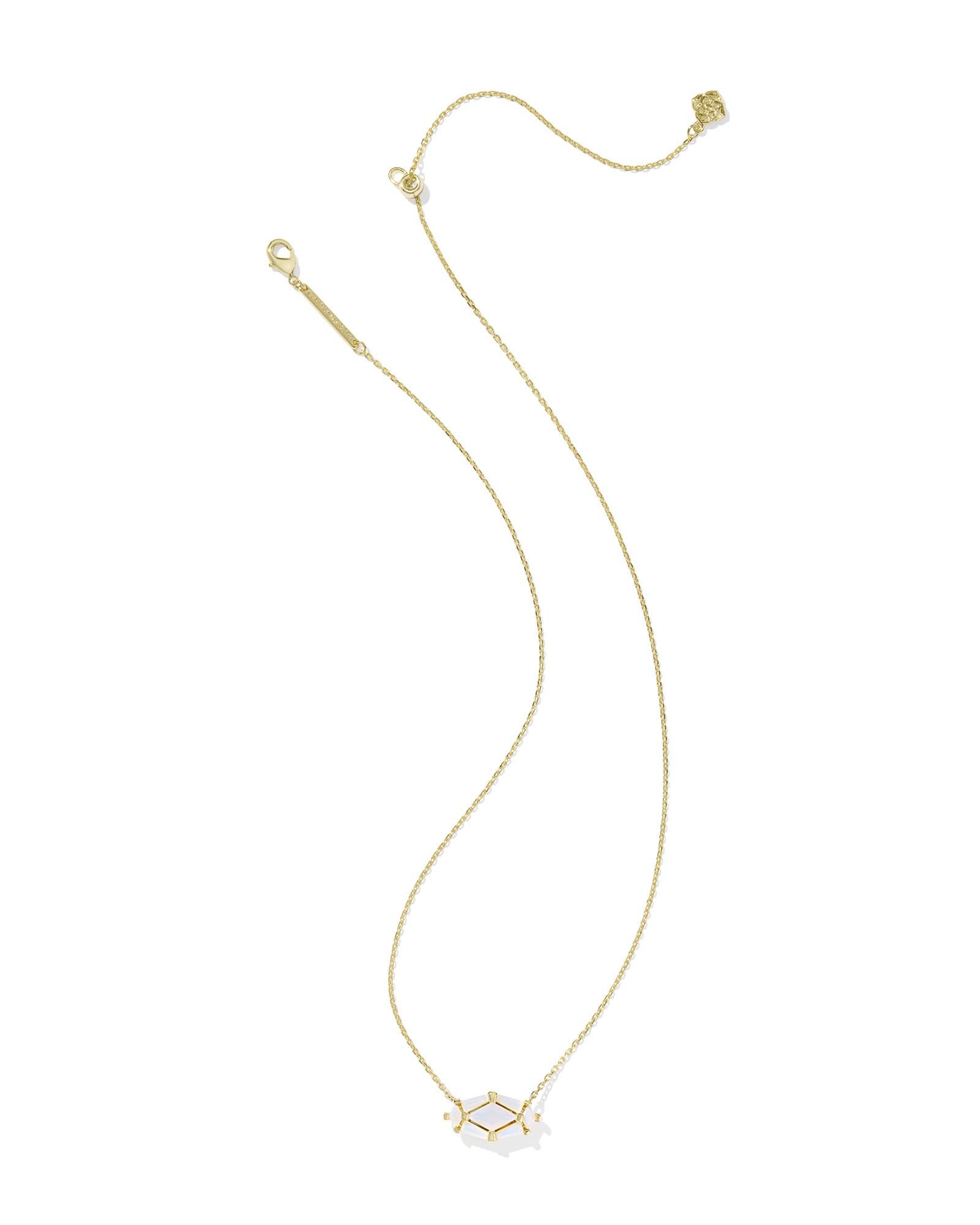 Lindy Rae Elisa Gold Short Pendant Necklace Product Image