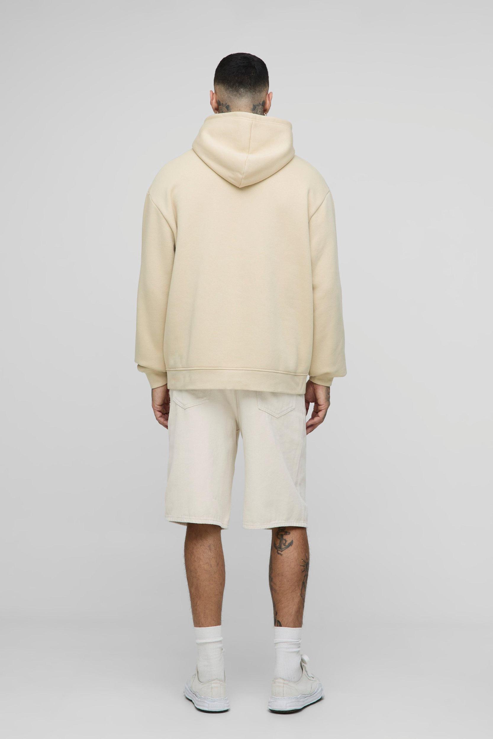 330GSM Tall Oversized Official Printed Hoodie | boohooMAN USA Product Image