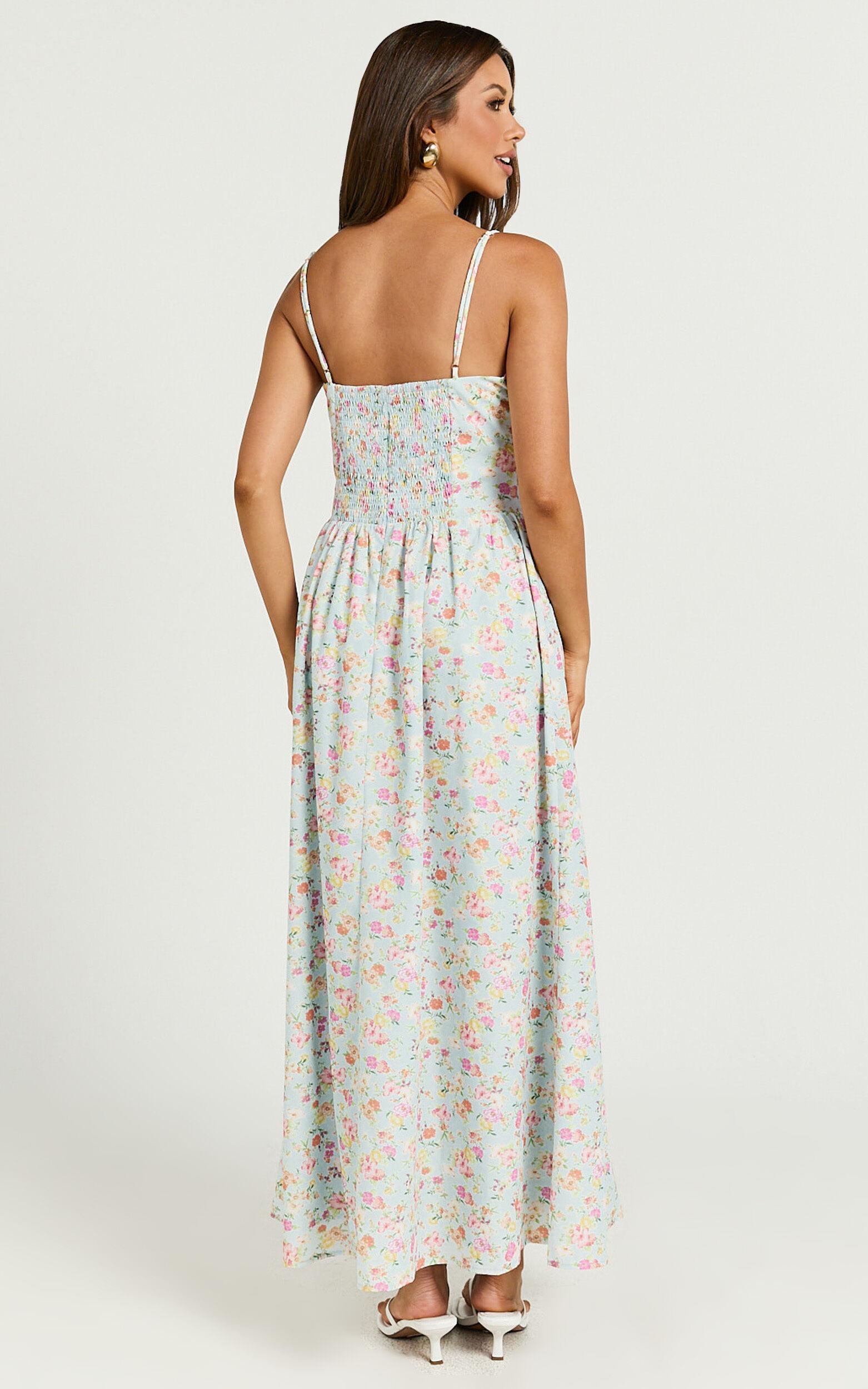Jessica Midi Dress - Sweetheart Neck  Fit & Flare Midi Dress in Vintage Floral Product Image