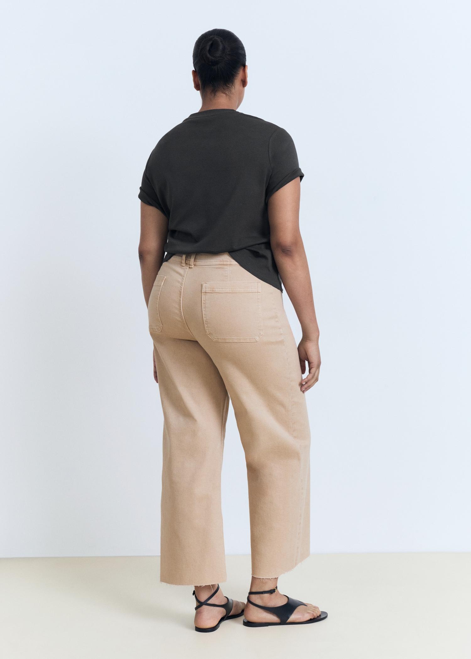 Catherin culotte high-rise jeans - Women | MANGO USA Product Image