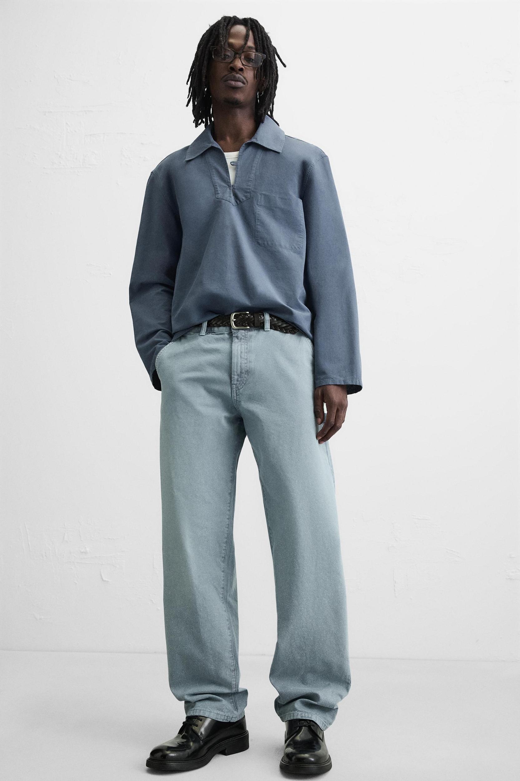 WASHED CARPENTER POCKET PANTS Product Image