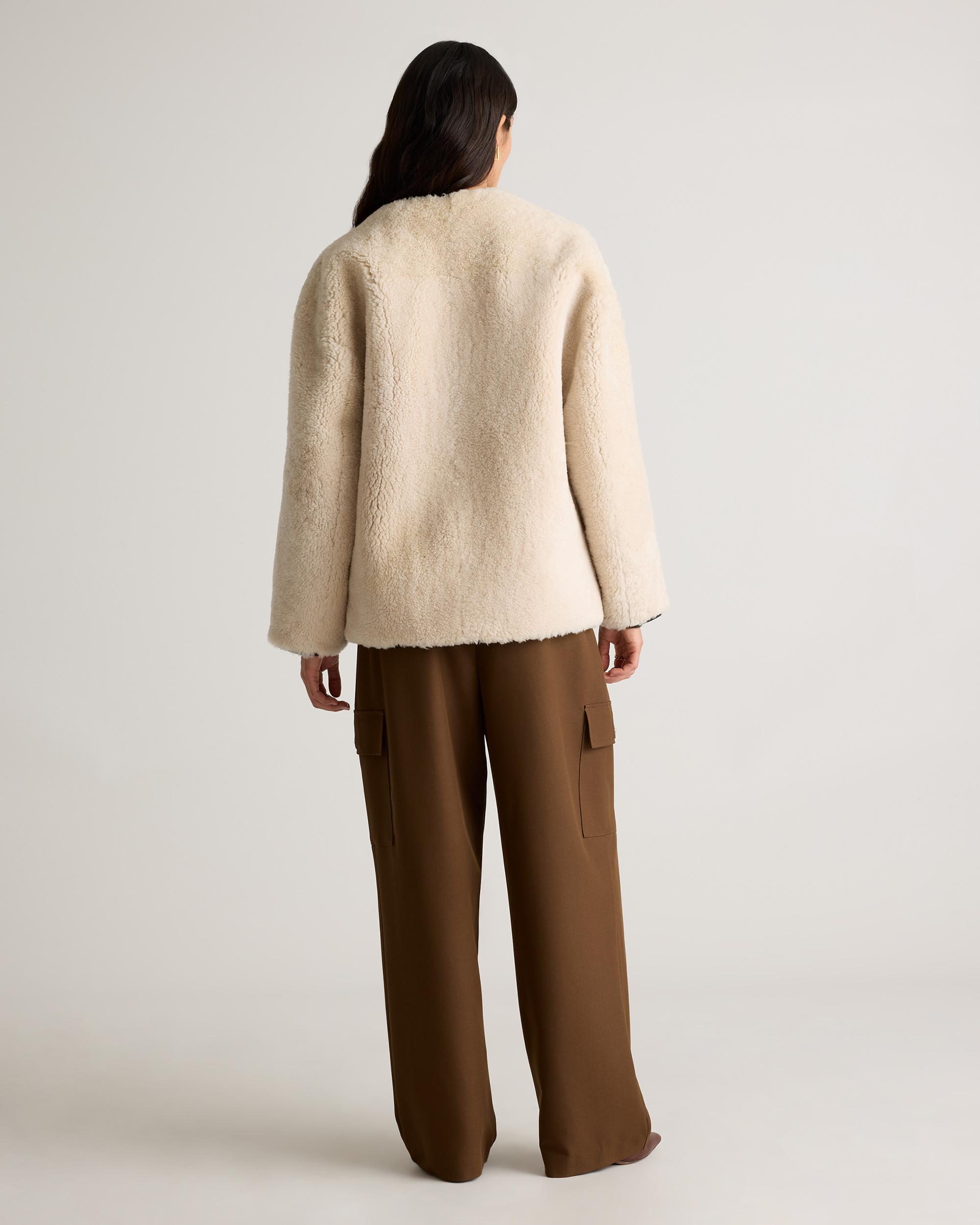 Quince | Women's 100% Shearling Duffle Jacket Size XS, Leather Product Image