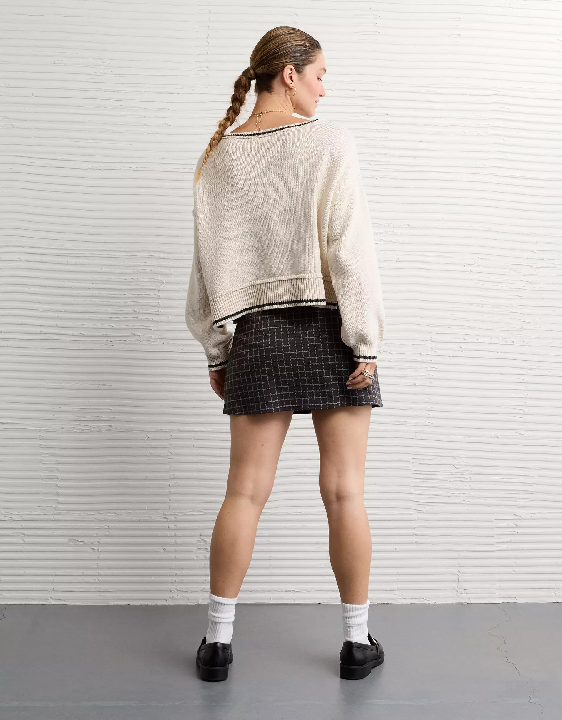 AE It Knit Low-Rise Micro Skort Product Image