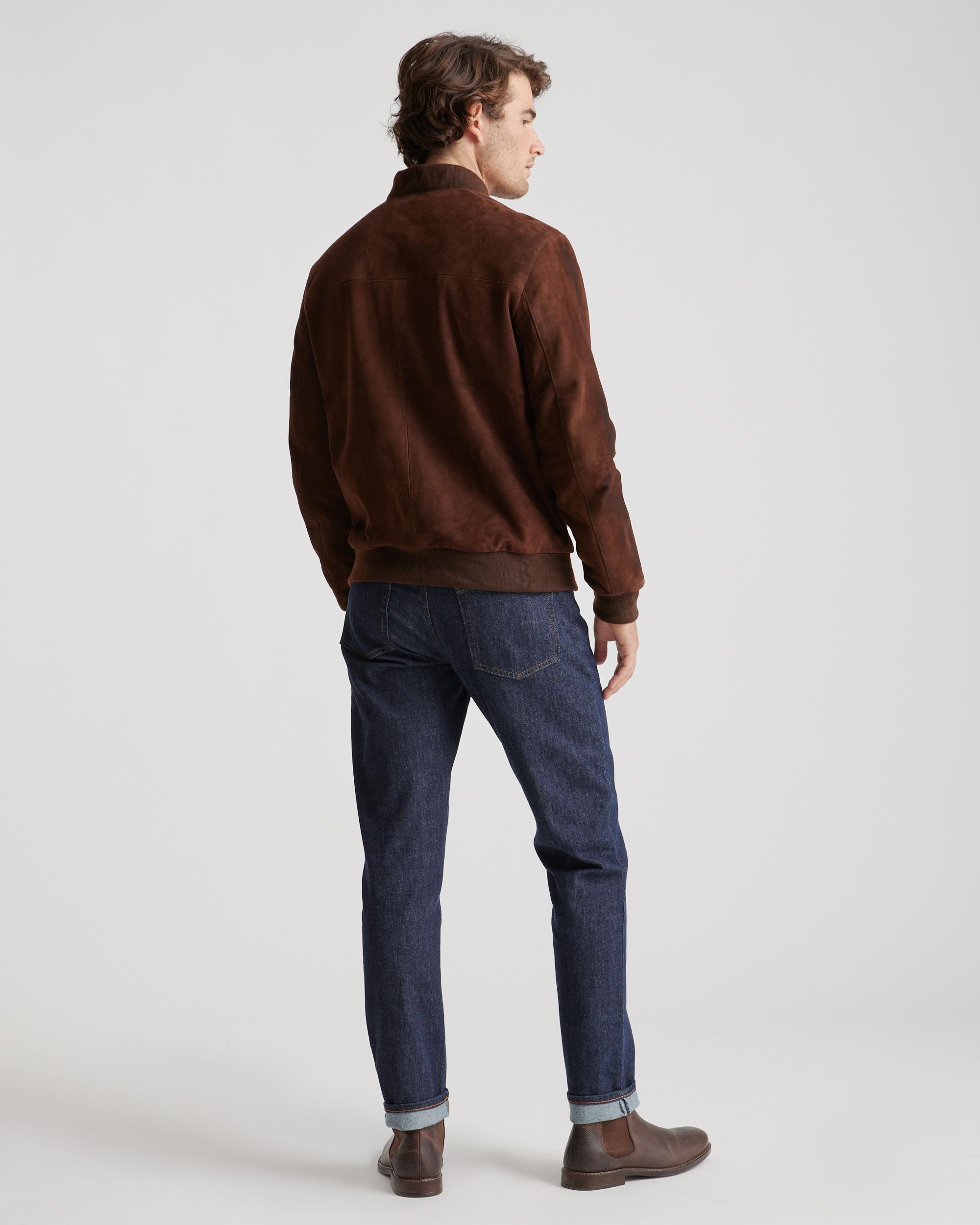 Quince | Men's 100% Suede Bomber Jacket Size XL, Suede Leather Product Image