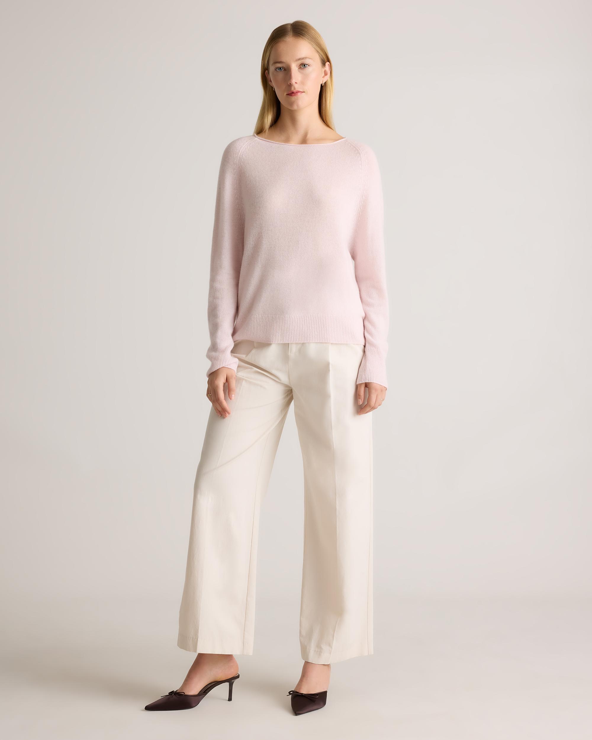 Quince | Women's Mongolian Cashmere Boatneck Sweater Product Image