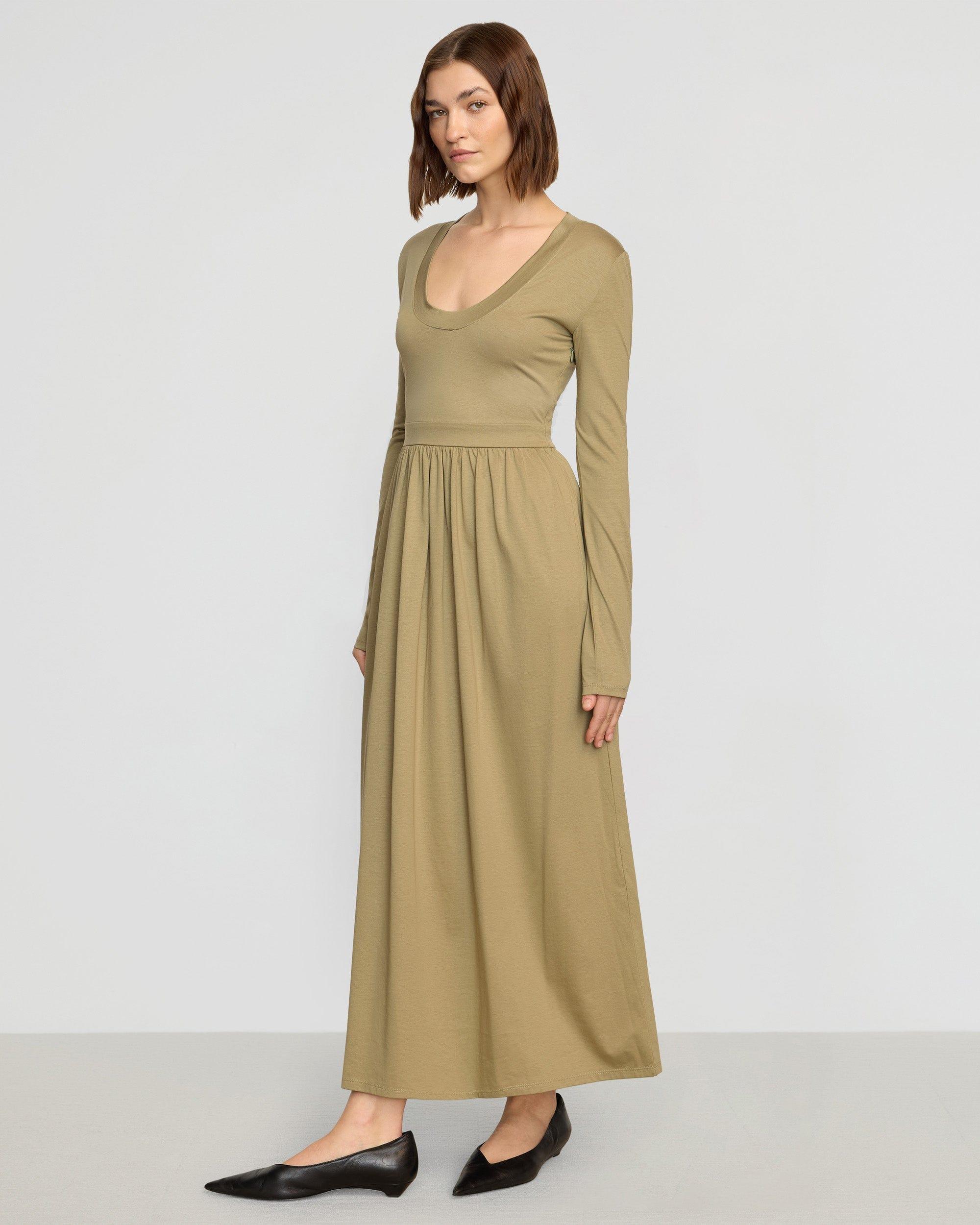 Cherie U-Neck Jersey Dress Product Image