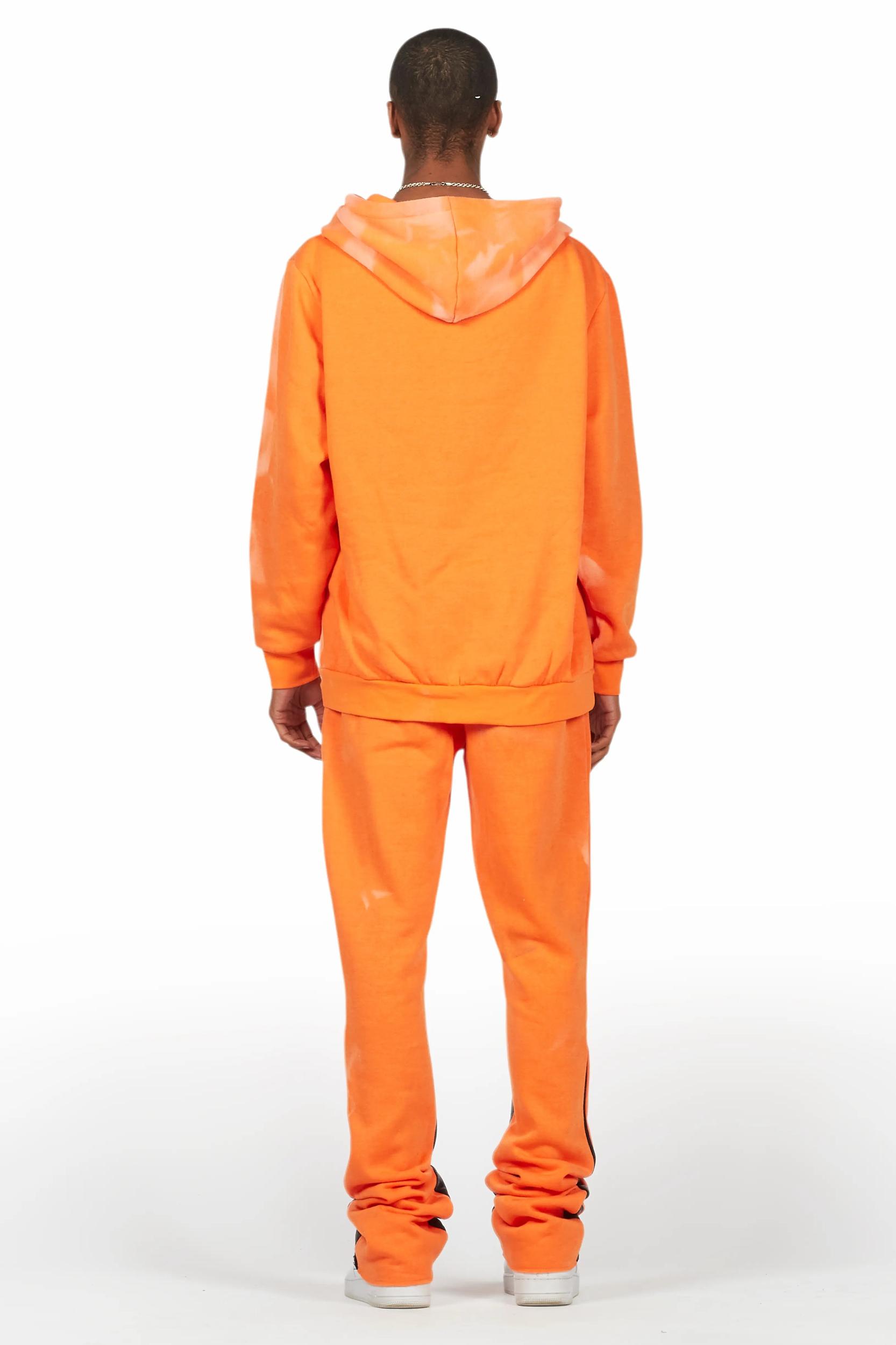 Nelly Orange Hoodie Stacked Flare Track Set Male Product Image
