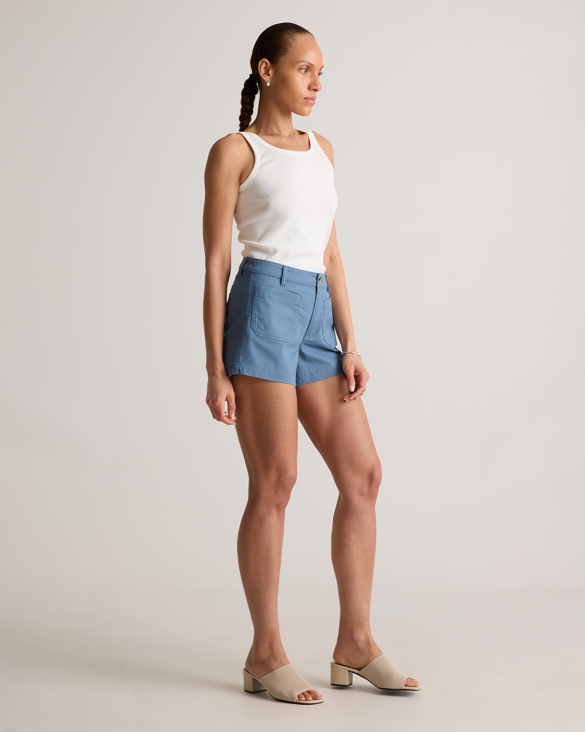 Quince | Women's Stretch Cotton Chino Patch Pocket Shorts Organic Cotton Product Image