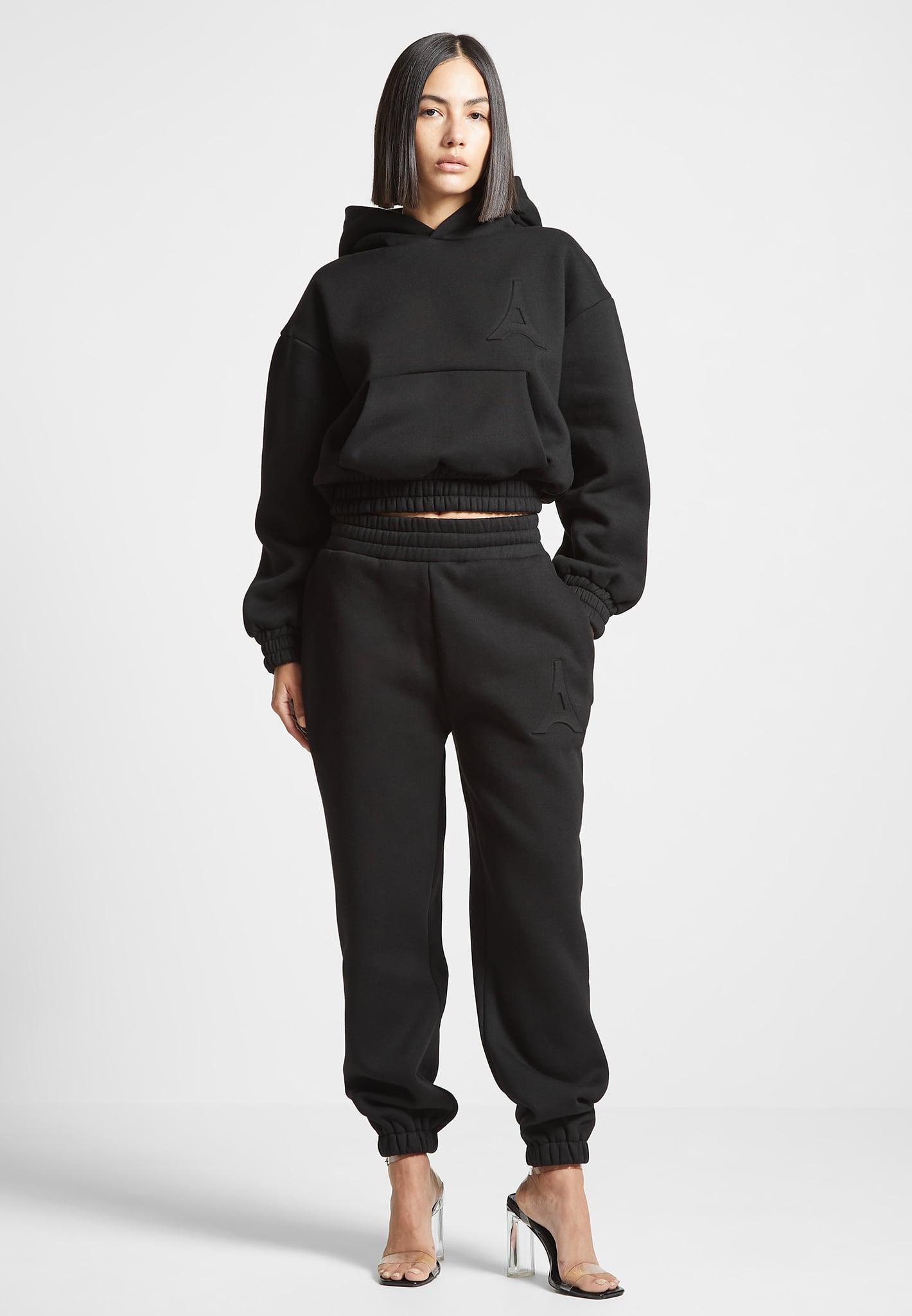 Vera - Eiffel Embossed Joggers - Black Female Product Image