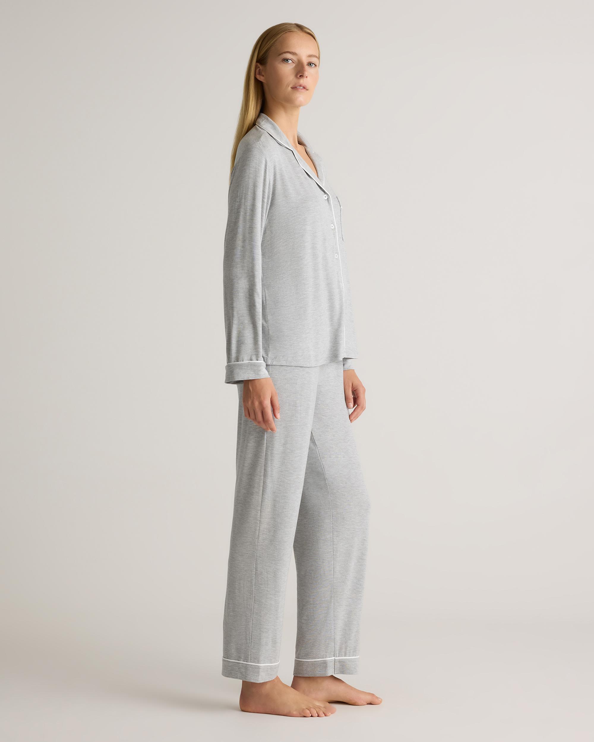 Quince | Women's Bamboo Jersey Long Sleeve Pajama Set Product Image